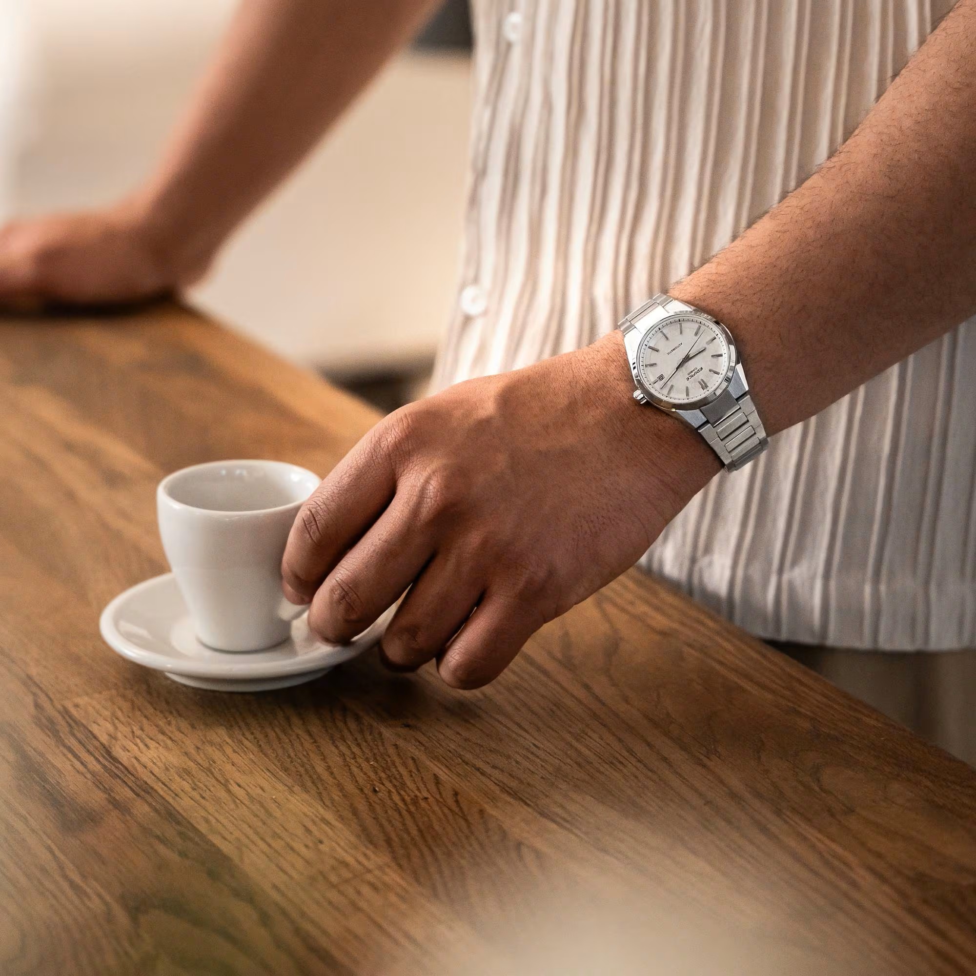 Casio  Herren Armbanduhr Edifice EFK-110D-7AER Automatik Edelstahl