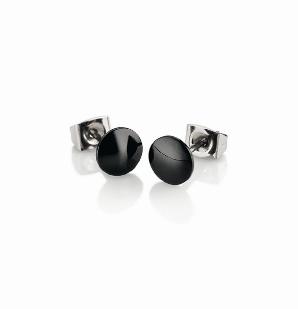 Boccia Ohrstecker 0581-02 Titan Ceramic schwarz