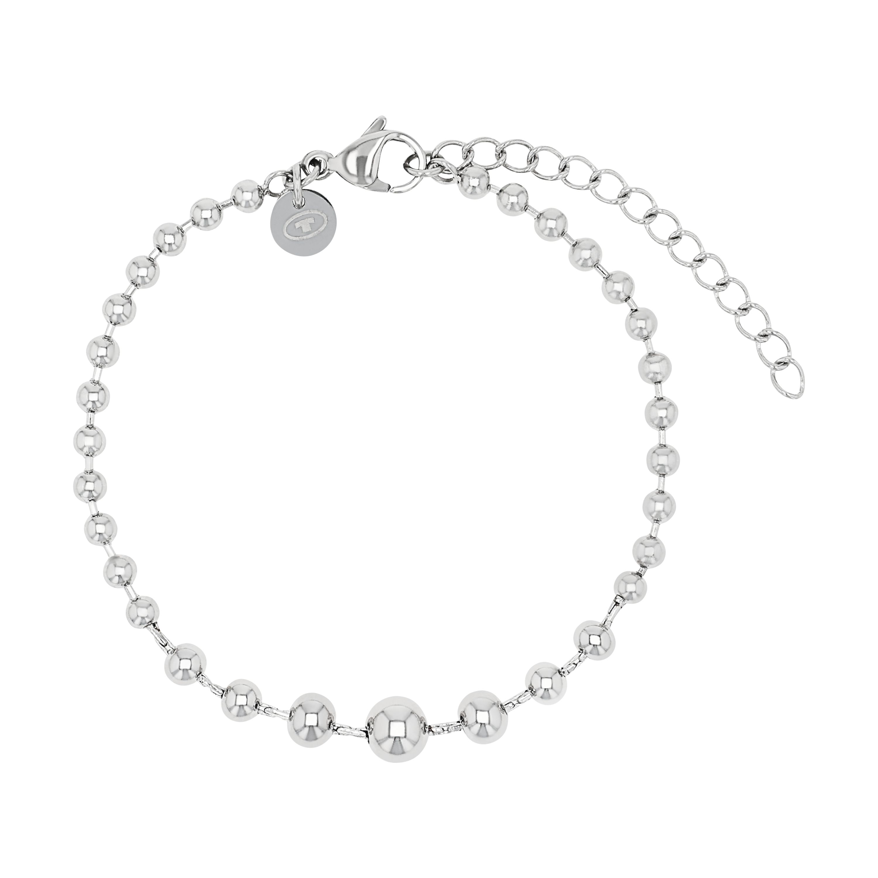 Tom Tailor Damen Armband 2101358 Edelstahl Kugelgliederung