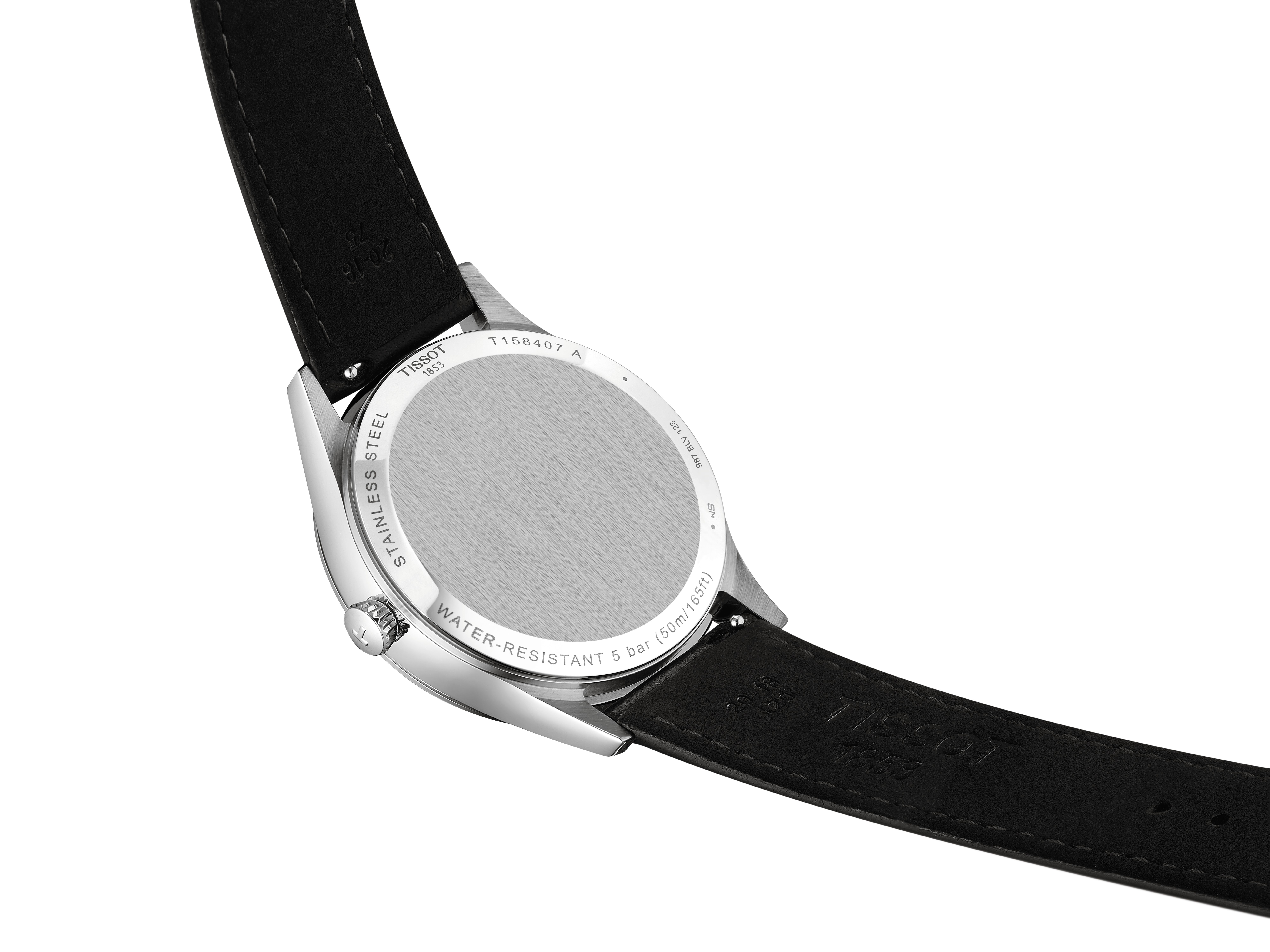 Tissot Herren Armbanduhr T158.407.16.041.00 Classic Dream 40 mm Powermatic 80 mit Lederband schwarz