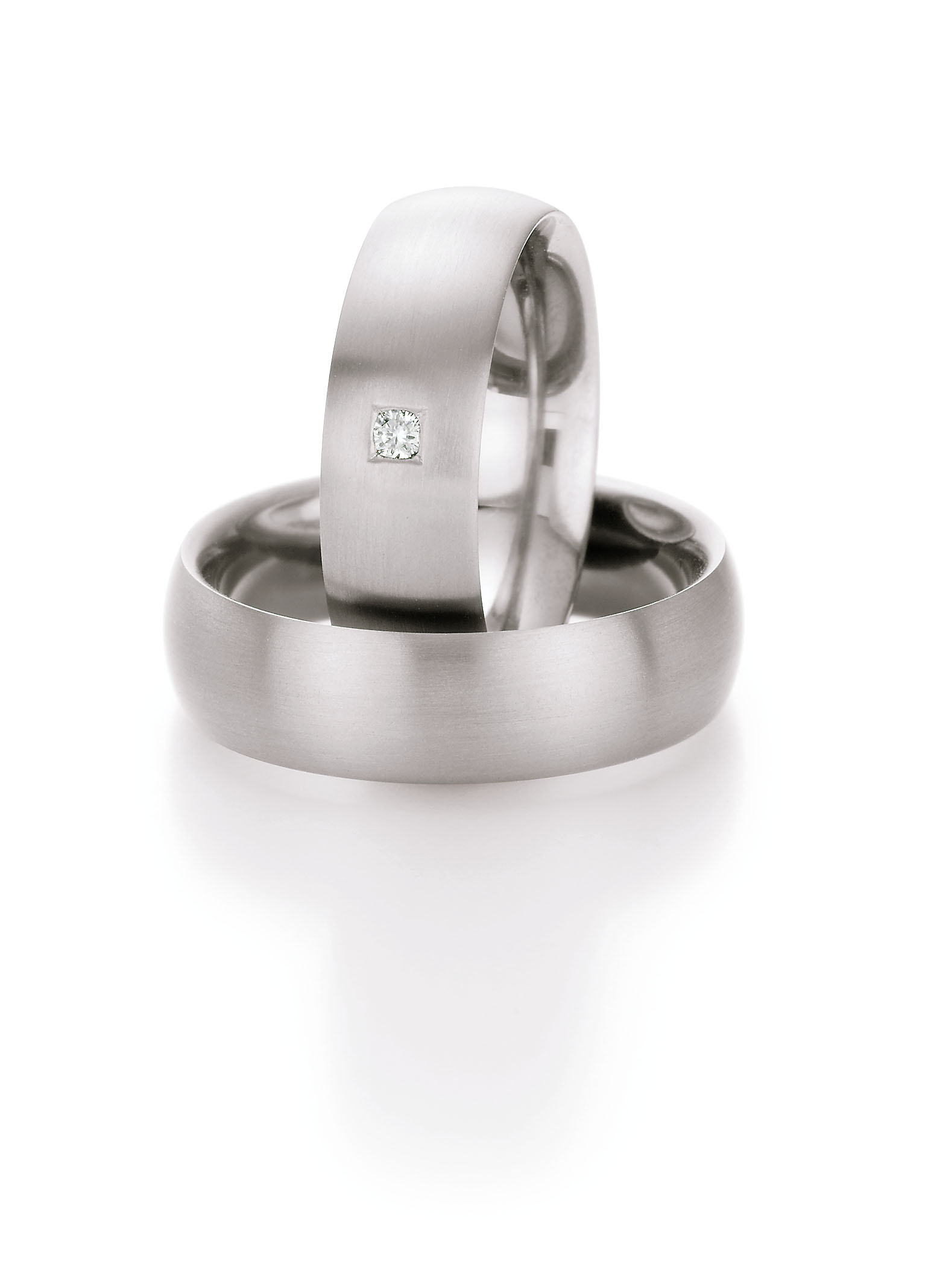 Eheringe Trauringe White Style Titan Brillant 77-07110 / 77-07110