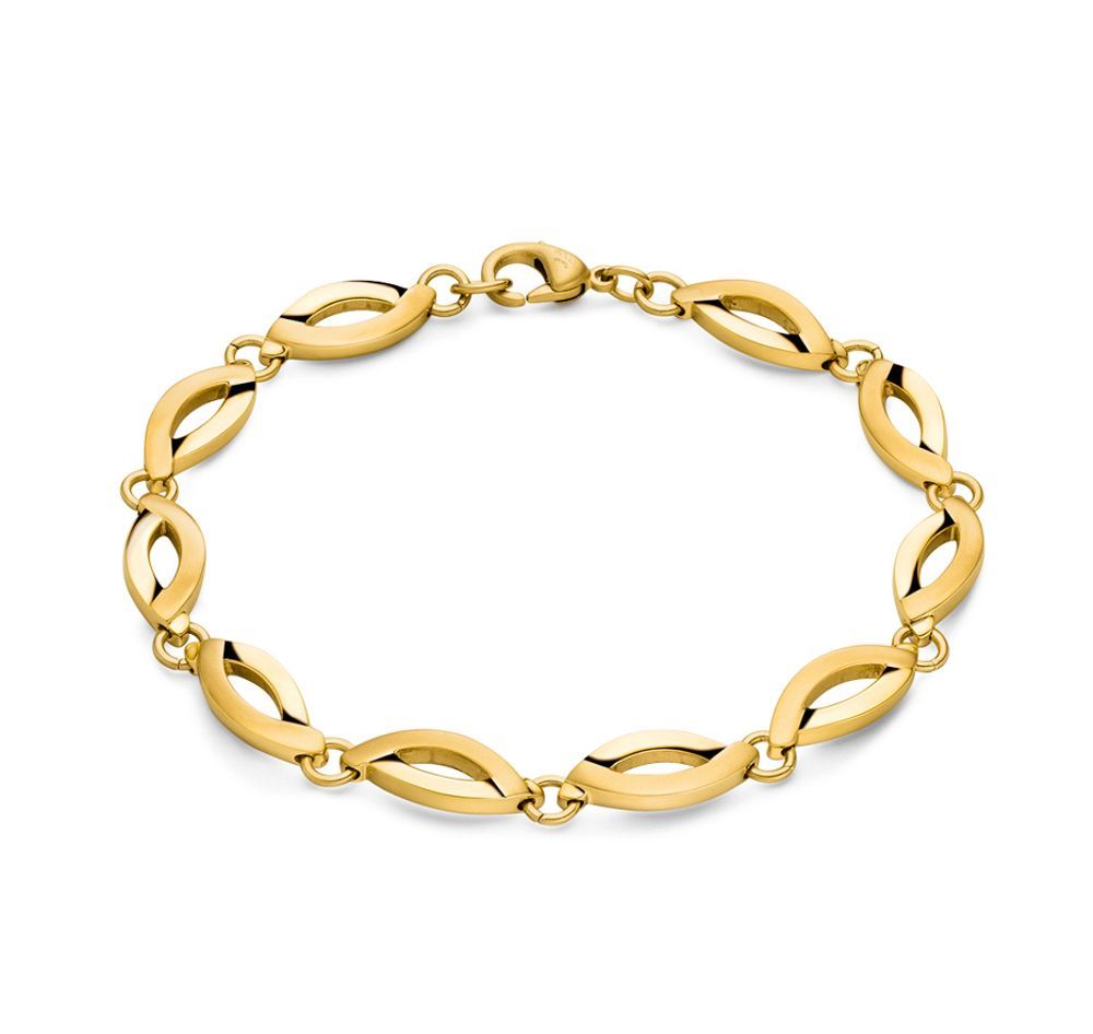 Boccia Armband 03001-04 Titan goldplattiert