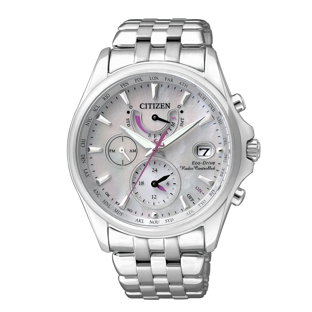 Citizen Damen Armbanduhr Elegant FC0010-55D Eco Drive Funkuhr