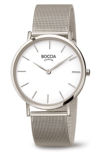 Boccia Damen Armbanduhr 3273-09 Trend Reintitan mit Edelstahl-Milanaiseband