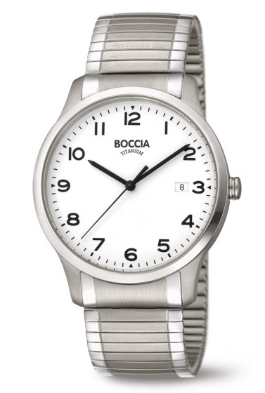Boccia Herren Armbanduhr 3616-01 Classic Zugband