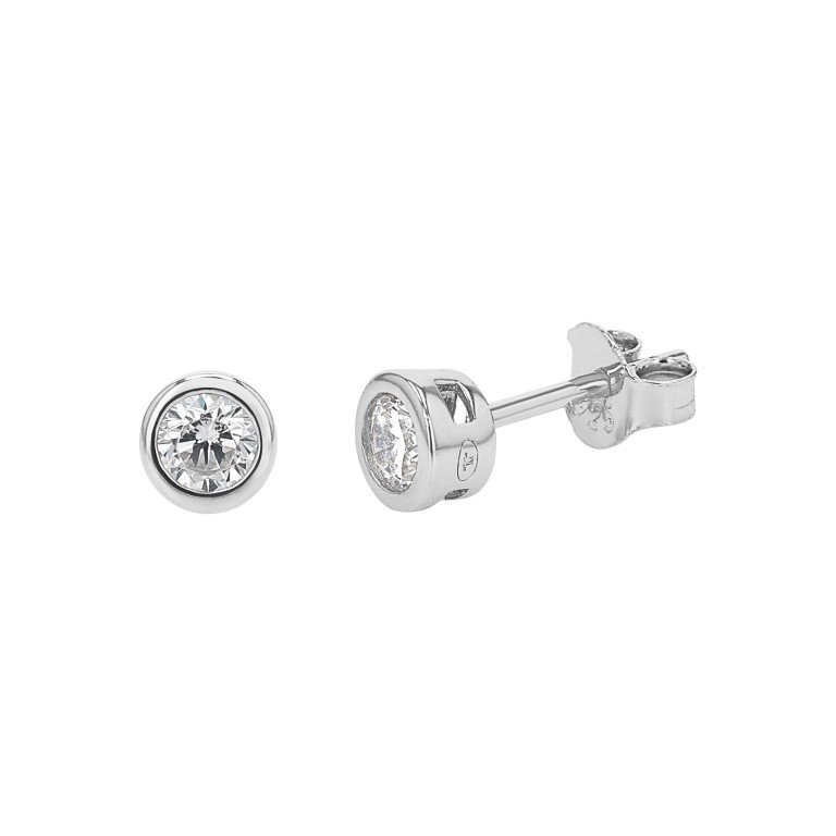 Tom Tailor Damen Ohrstecker 2100571 Silber 925 synth. Zirkonia