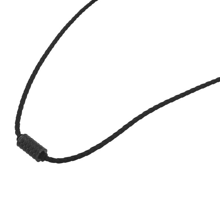 Tom Tailor Jungen Halskette 2100614 Leder Edelstahlbeads schwarz