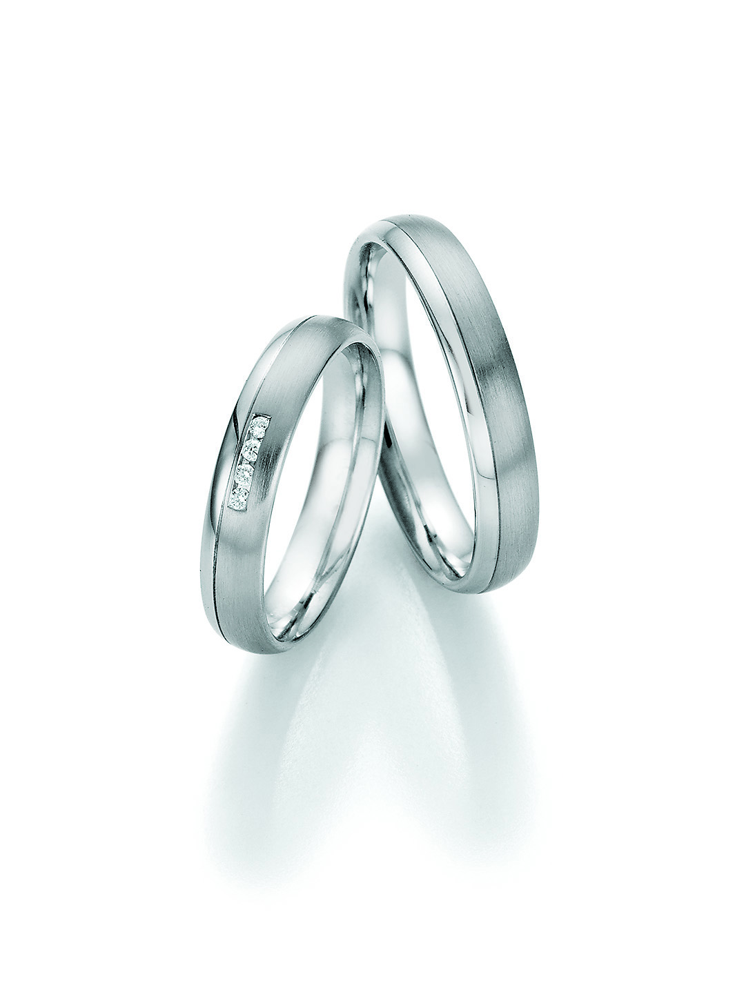 Eheringe Trauringe White Style Steel Basics 88-22170 / 88-22180