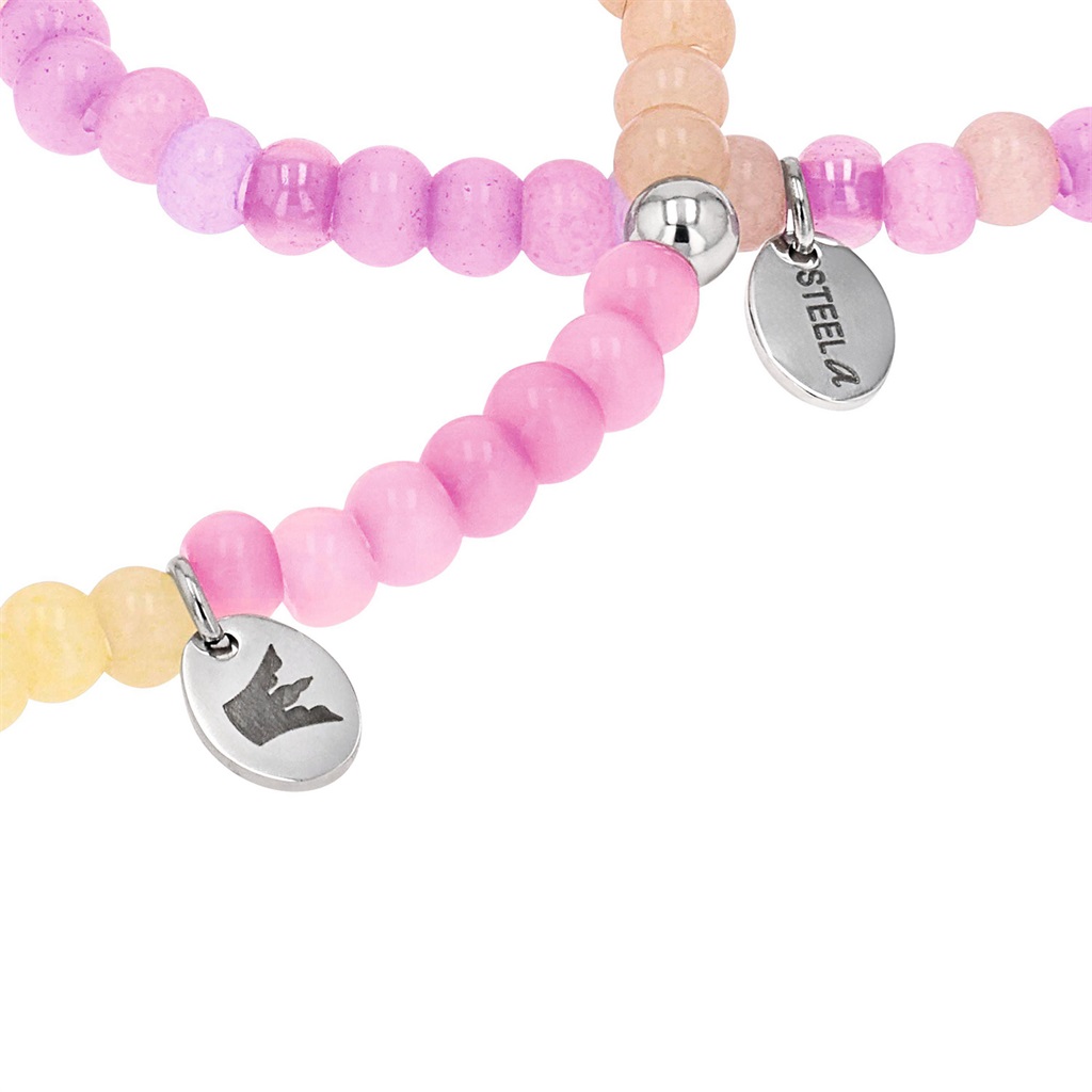 Lillifee Mädchen Armband-Set 2101035 Edelstahl Glasperlen bunt