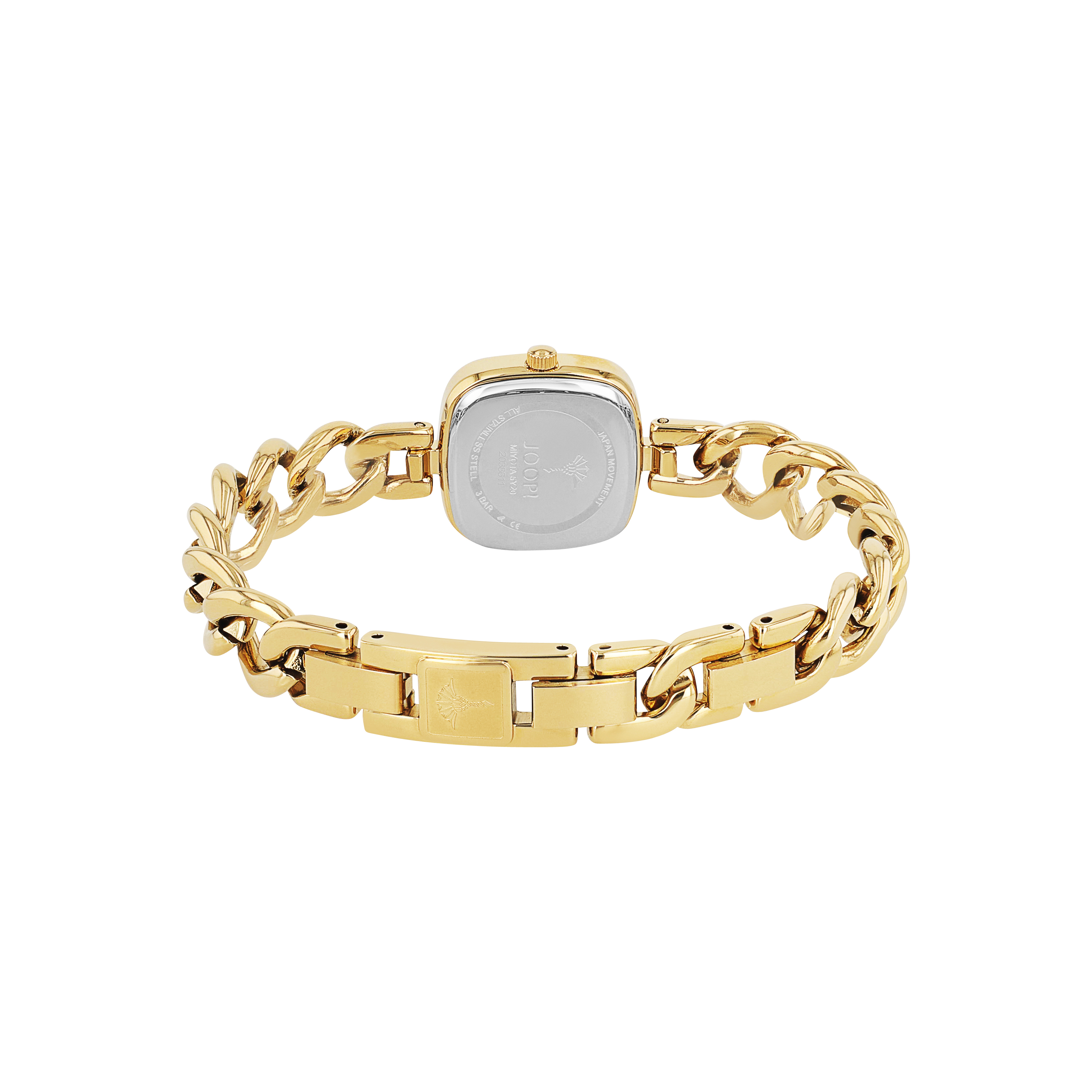 JOOP! Damen Armbanduhr 2038611 Kettenarmband Edelstahl Gelbgold IP