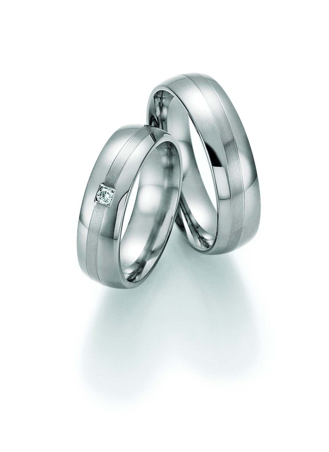 Eheringe Trauringe White Style Titan Evolution Brilliant 77-20110 / 77-20120