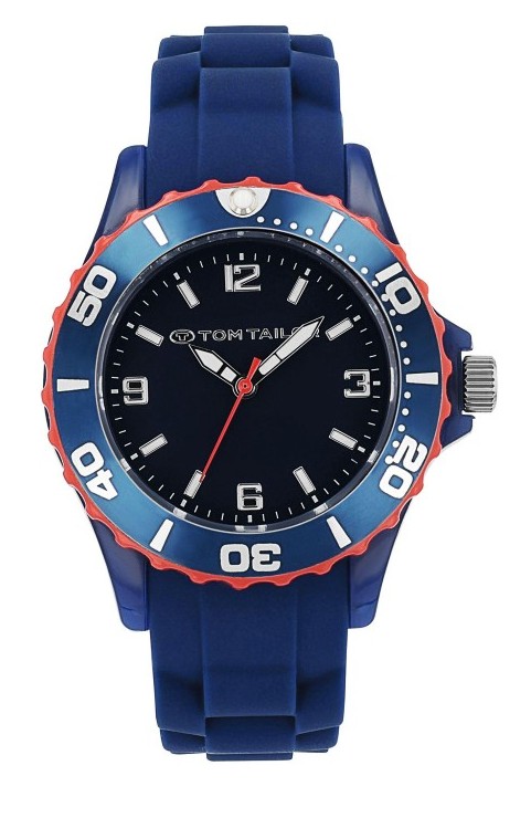 Tom Tailor Jungen Armbanduhr 2100705 Silikonband dunkelblau