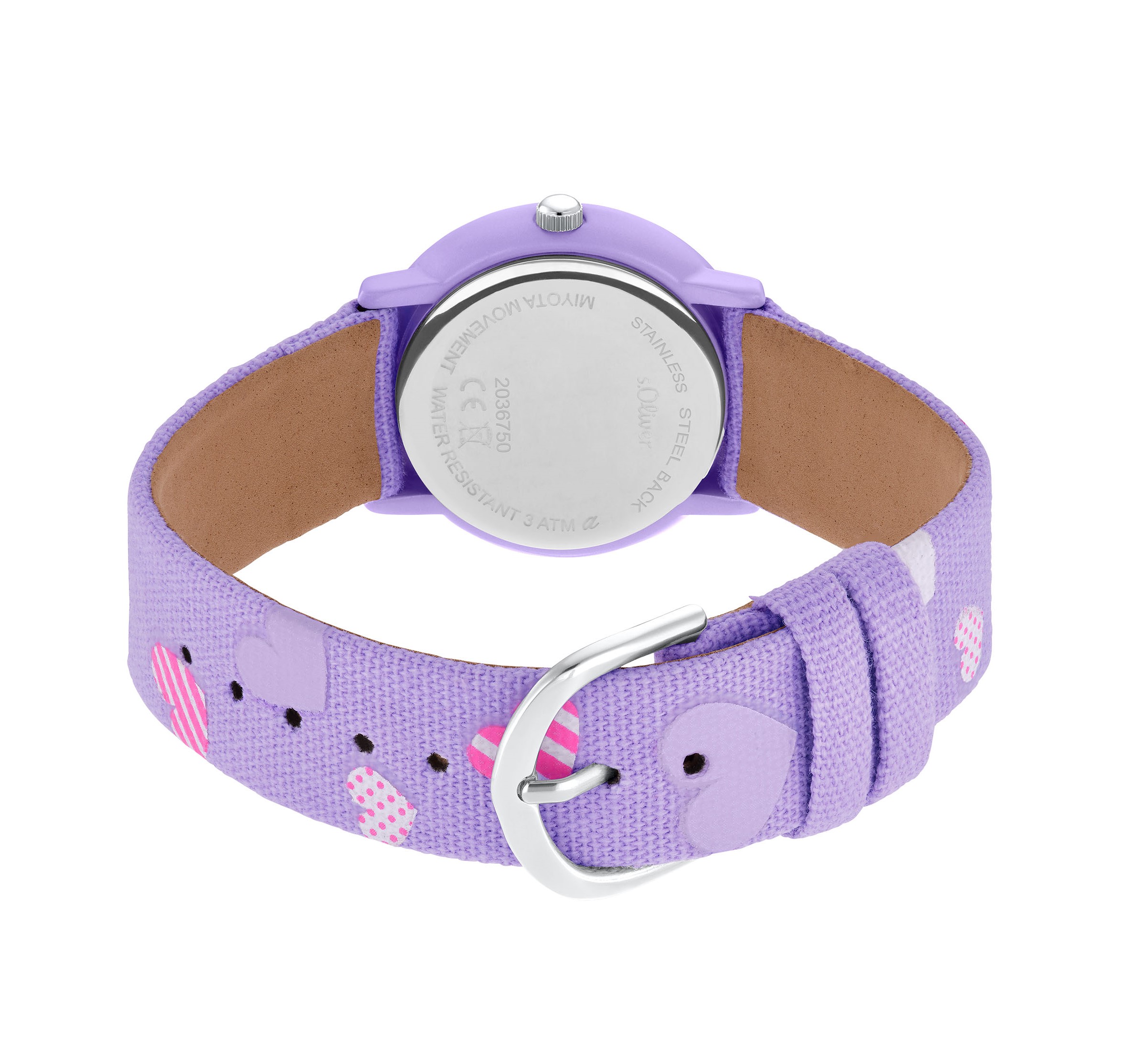 s.Oliver Kids Armbanduhr 2036750 Textilband lila