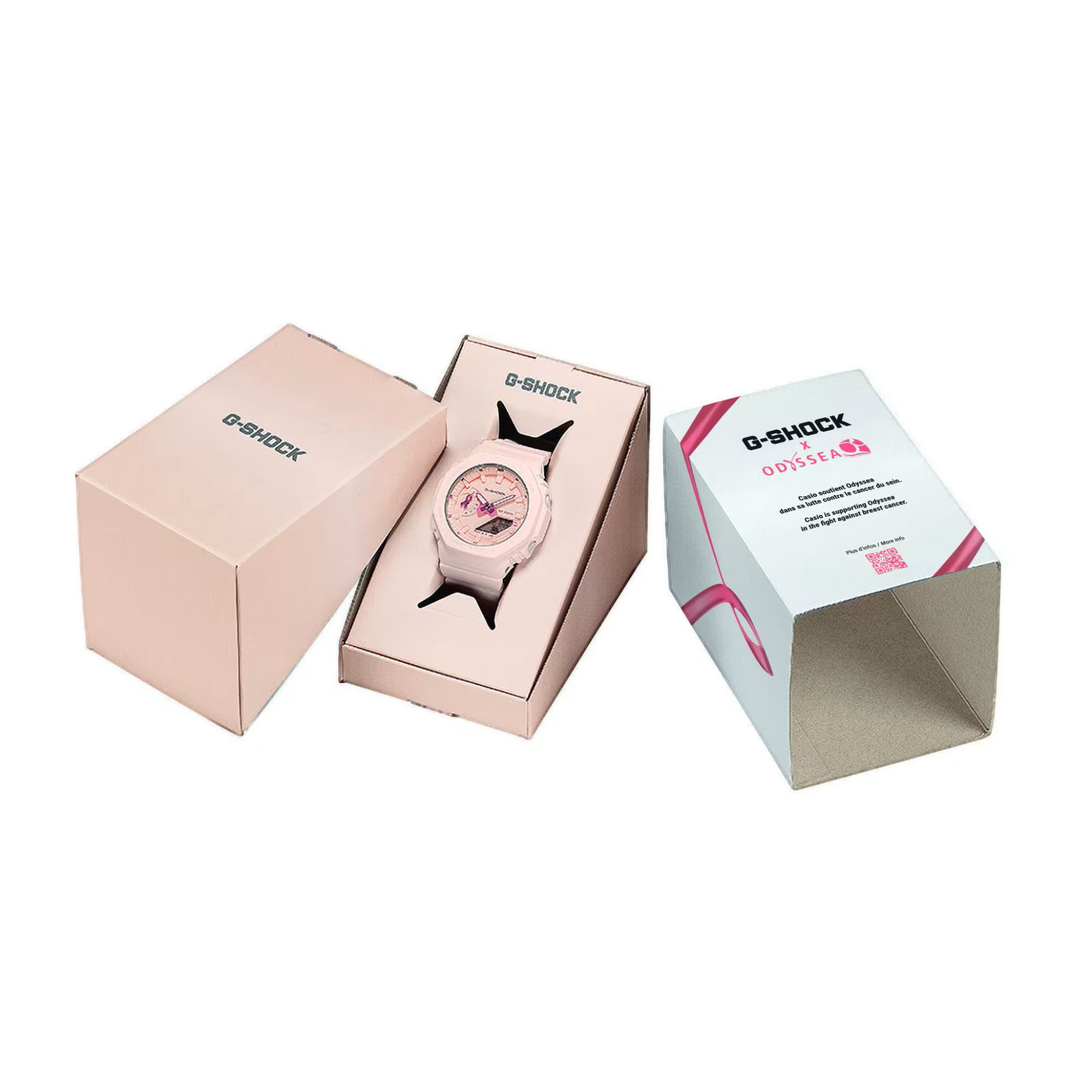 Casio Damen Armbanduhr G-Shock GMA-S2100PR-4AER analog digital Sonderedition „Pink-Ribbon“