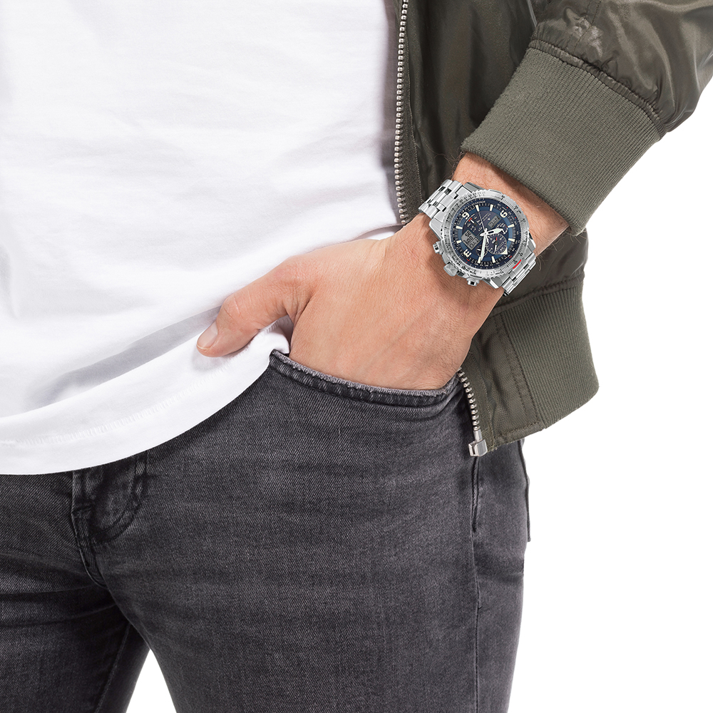 Citizen Herren Armbanduhr Funk Eco-Drive JY8100-80L Promaster Sky