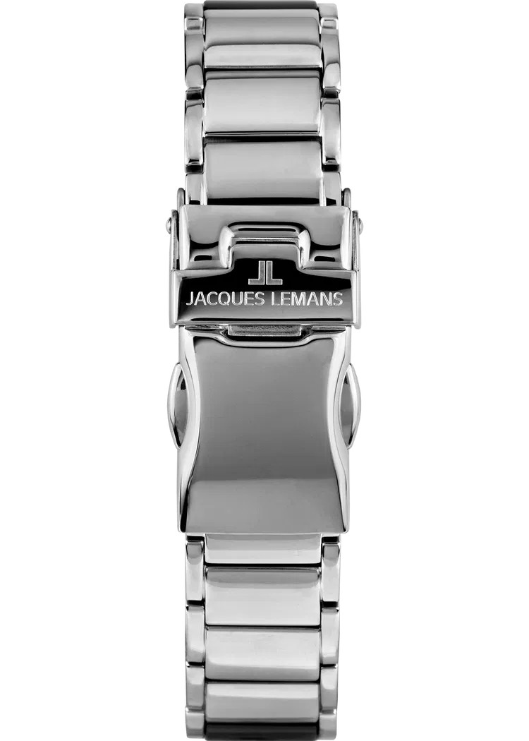 Jacques Lemans Damen Armbanduhr Monaco 42-7G Edelstahl Keramik schwarz