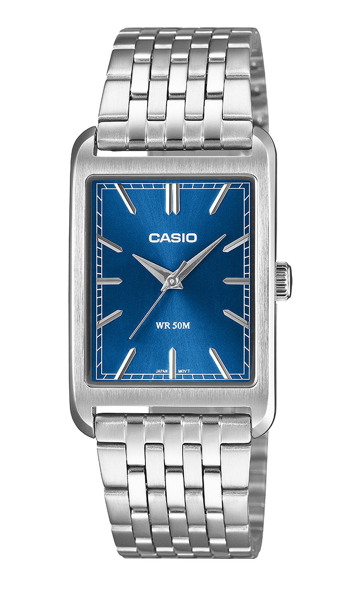 Casio Armbanduhr MTP-B215D-2AVER analog Edelstahl blau