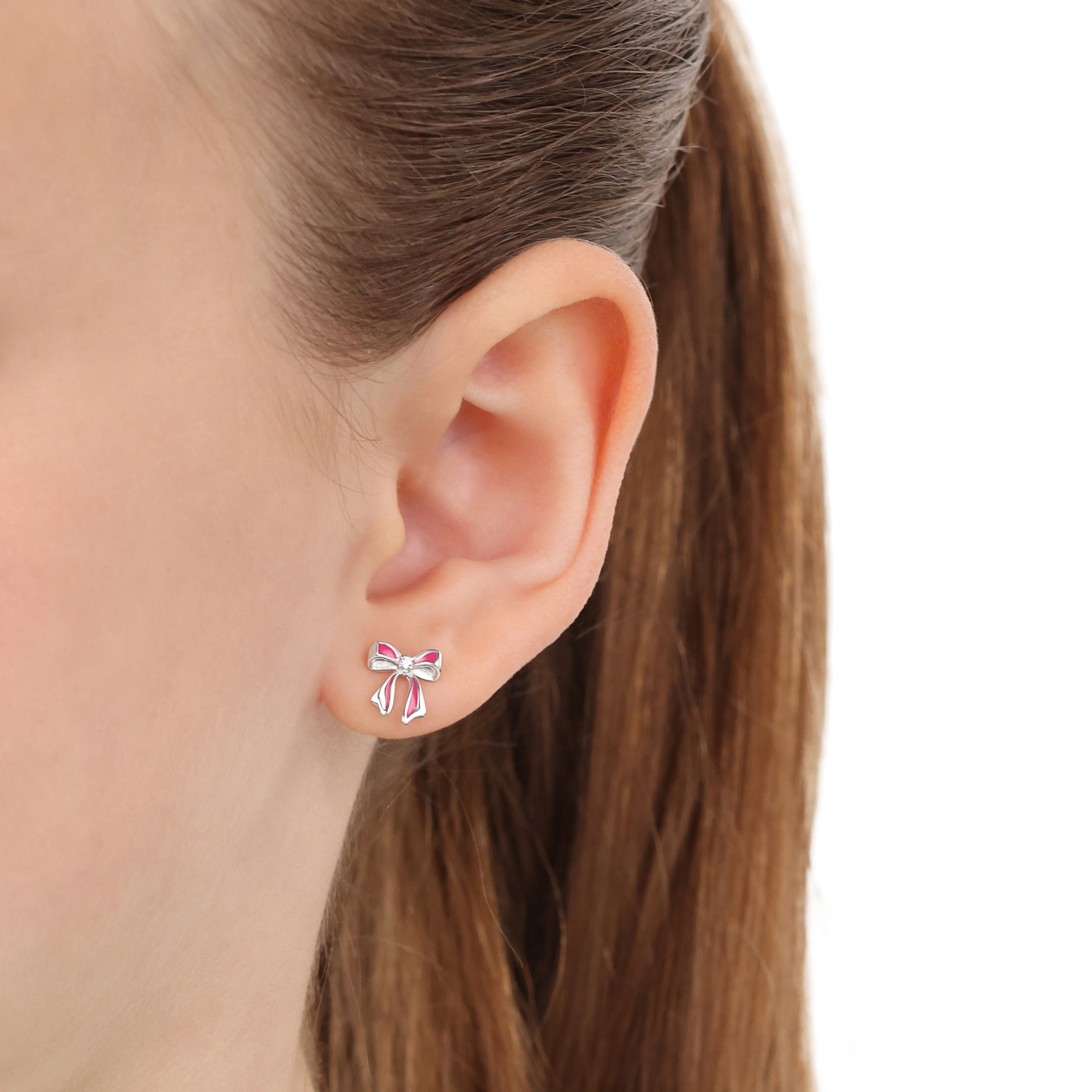 Lillifee Mädchen Ohrstecker 2040636 Schleife Silber 925