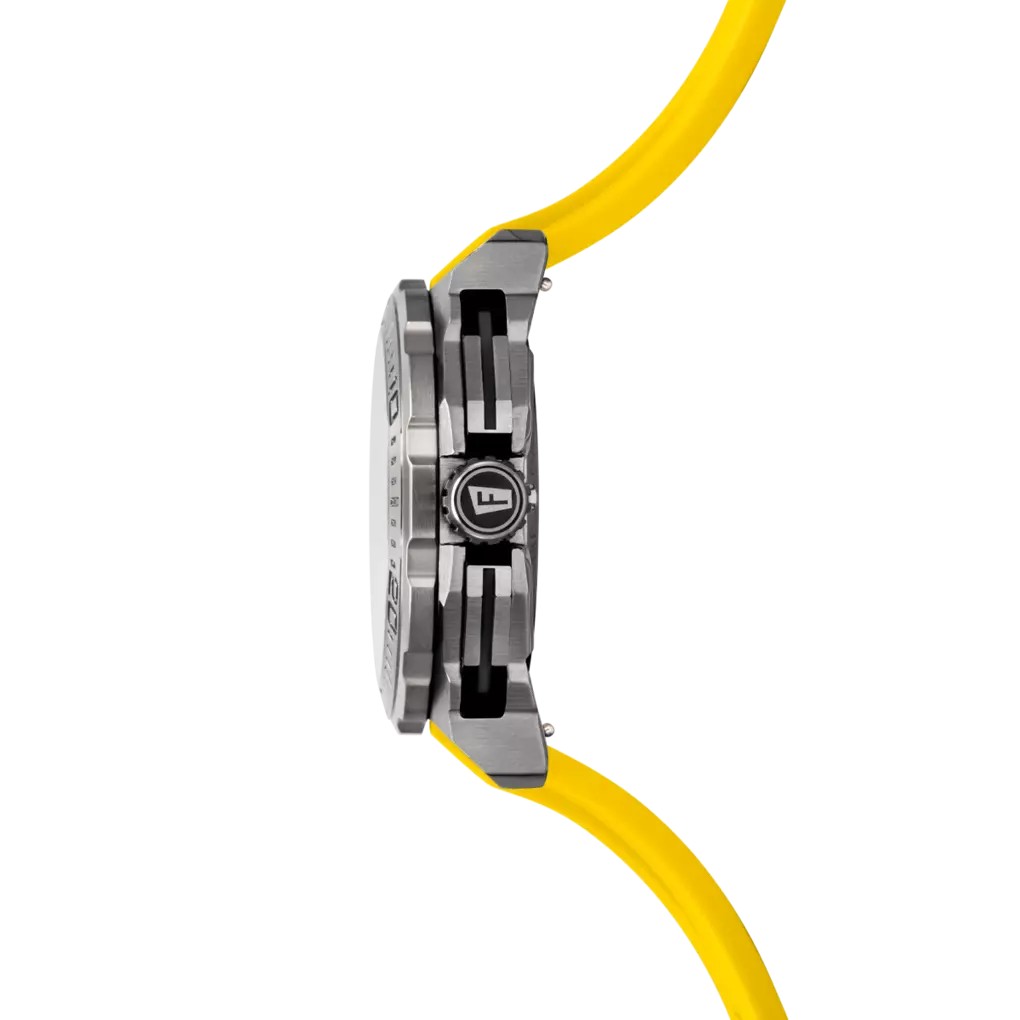 Festina Herren Armbanduhr Chrono Bike F20725/1 Edelstahl Silikonarmband gelb