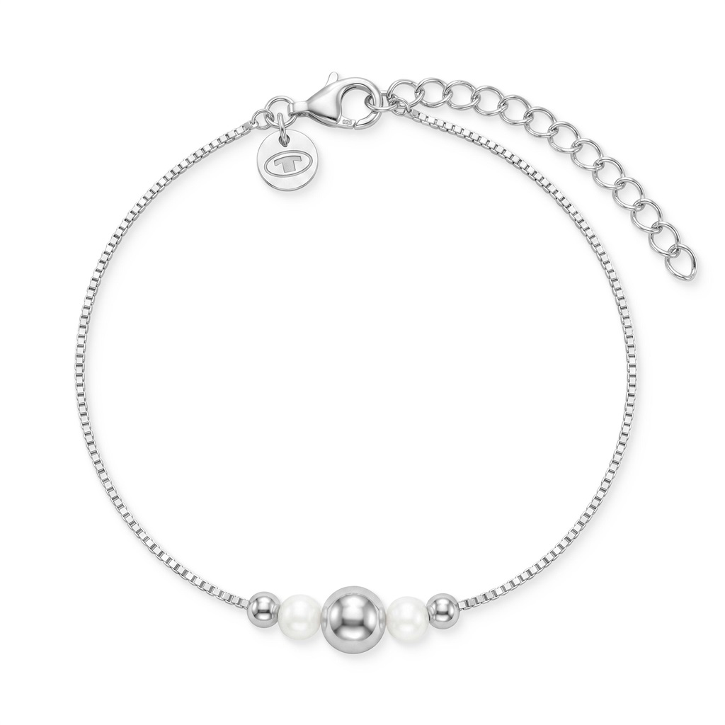 Tom Tailor Damen Armband 2101814 Silber 925 mit Süßwasserzuchtperlen 