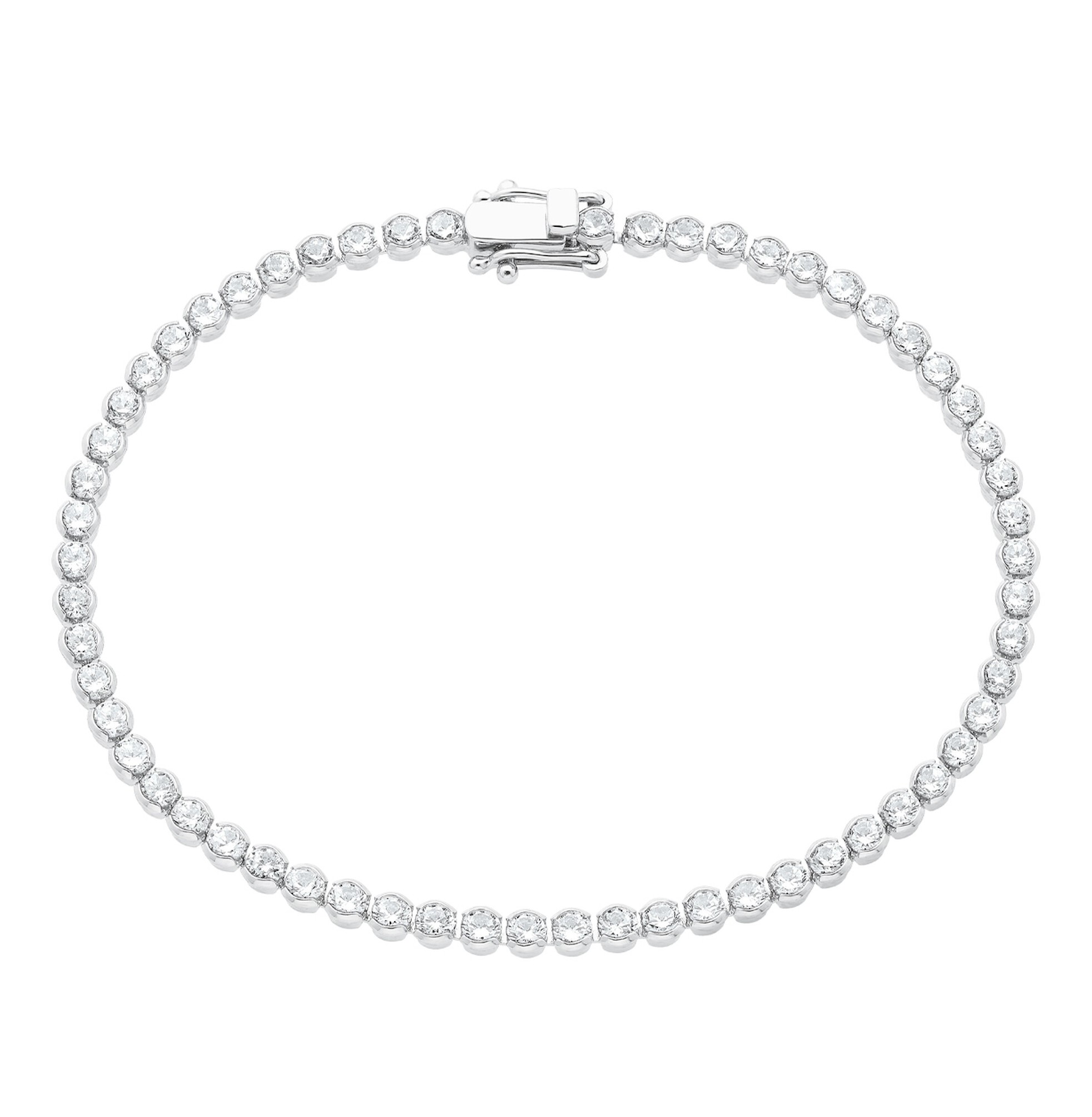 s.Oliver Damen Tennis Armband 2037762 Silber 925 Zirkonia synth.