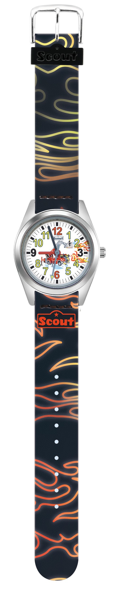 Scout Armbanduhr Classic 280309010 Feuerwehr Flammen