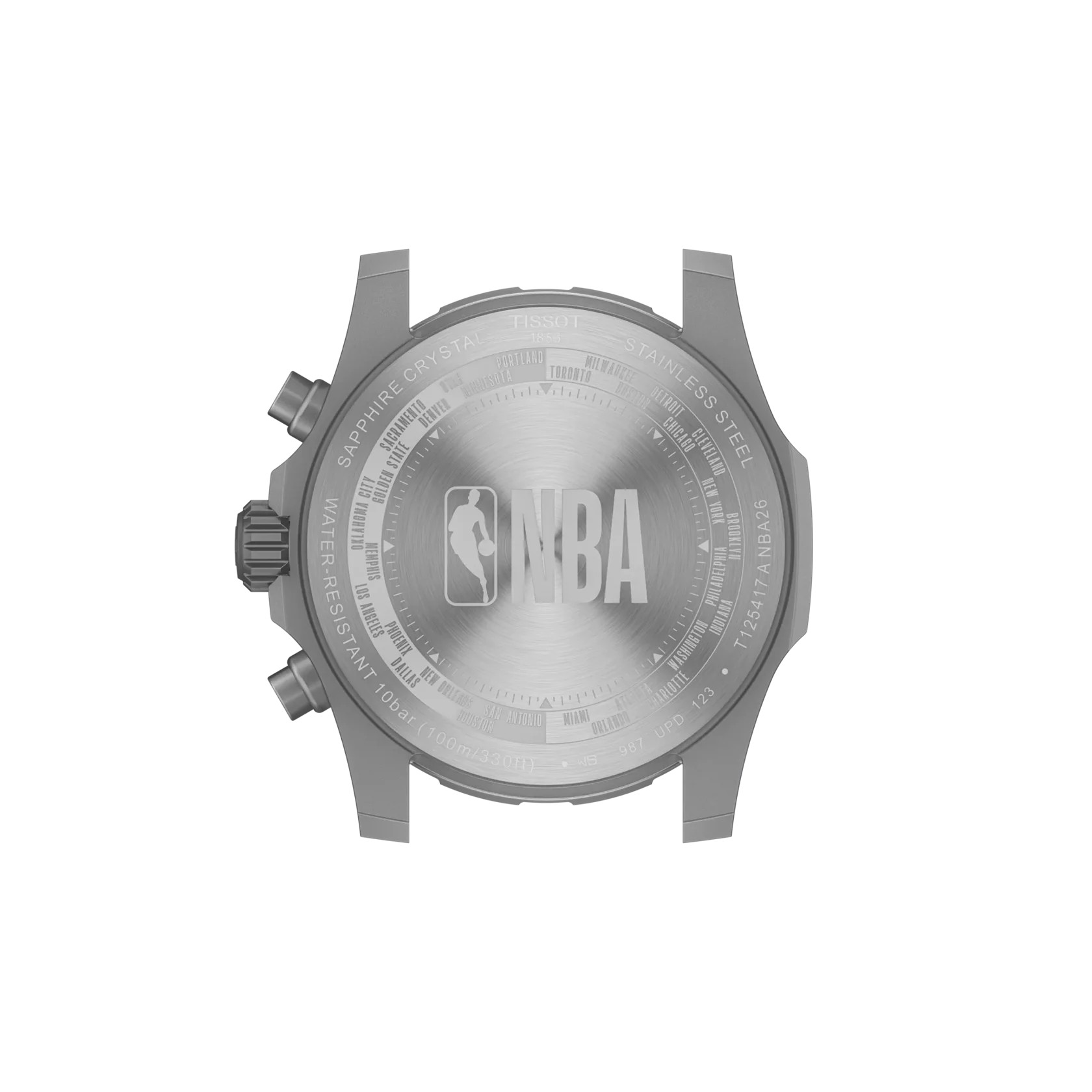Tissot Herren Armbanduhr T125.417.17.031.00 Supersport NBA 2026 - 42 mm Kautschukband grau