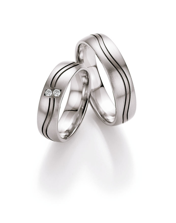 Eheringe Trauringe Honeymoon Edition Weissgold Palladium 74-10090 / 74-10100