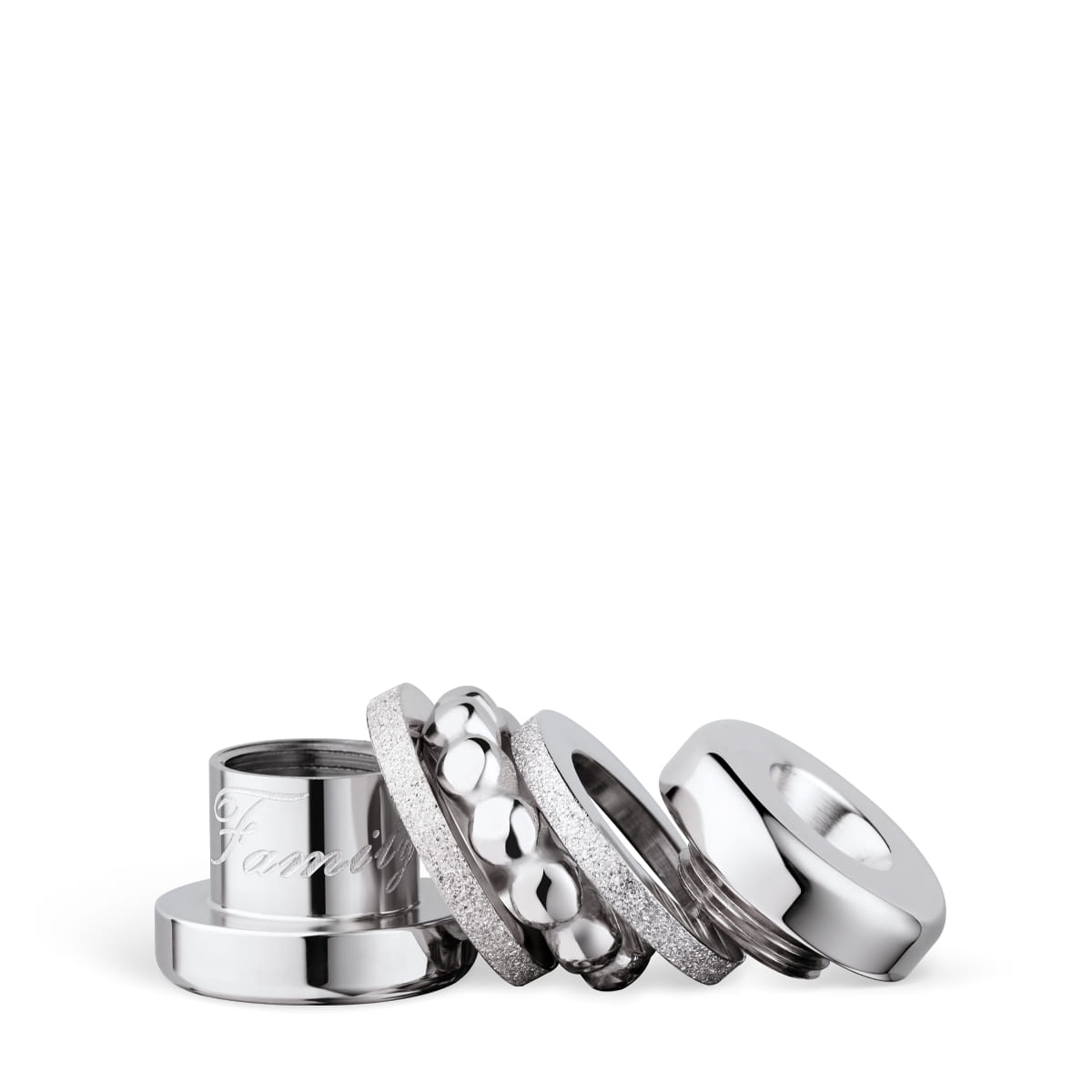 Bering Charm Family-1 Edelstahl ARCTIC SYMPHONY COLLECTION