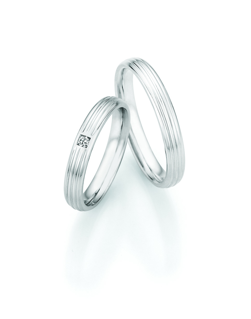 Eheringe Trauringe White Style Silver Legends 55-33010 / 55-33020