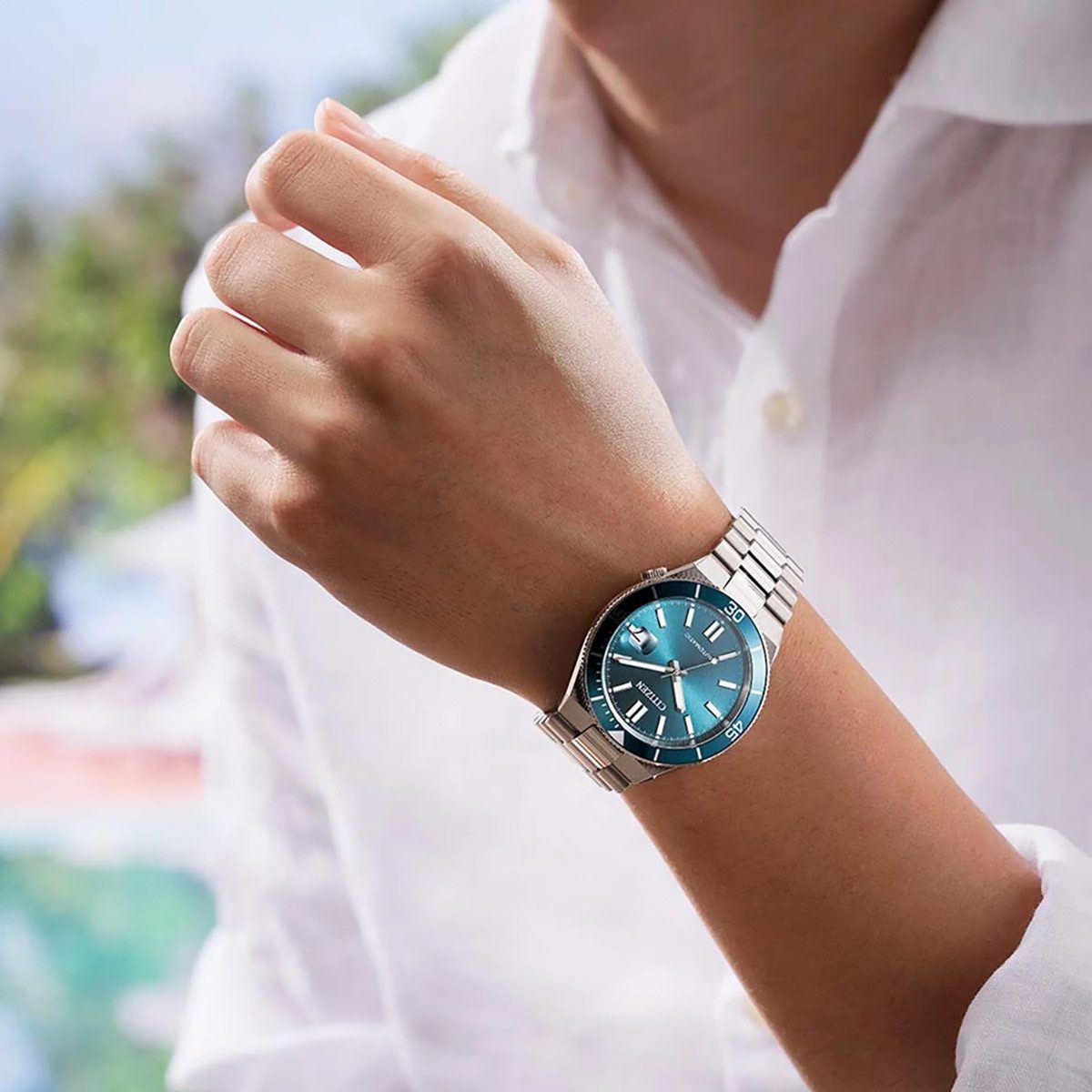 Citizen Herren Armbanduhr NJ0231-56L Tsuyosa Shore Automatik Edelstahl