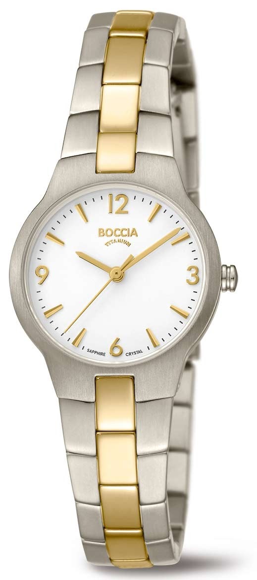 Boccia Damen Armbanduhr Dress 3312-02 Titan bicolor