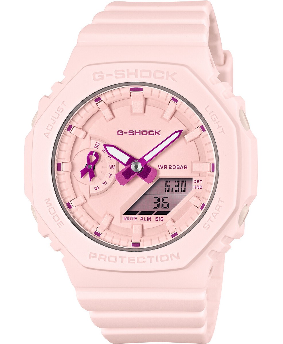 Casio Damen Armbanduhr G-Shock GMA-S2100PR-4AER analog digital Sonderedition „Pink-Ribbon“
