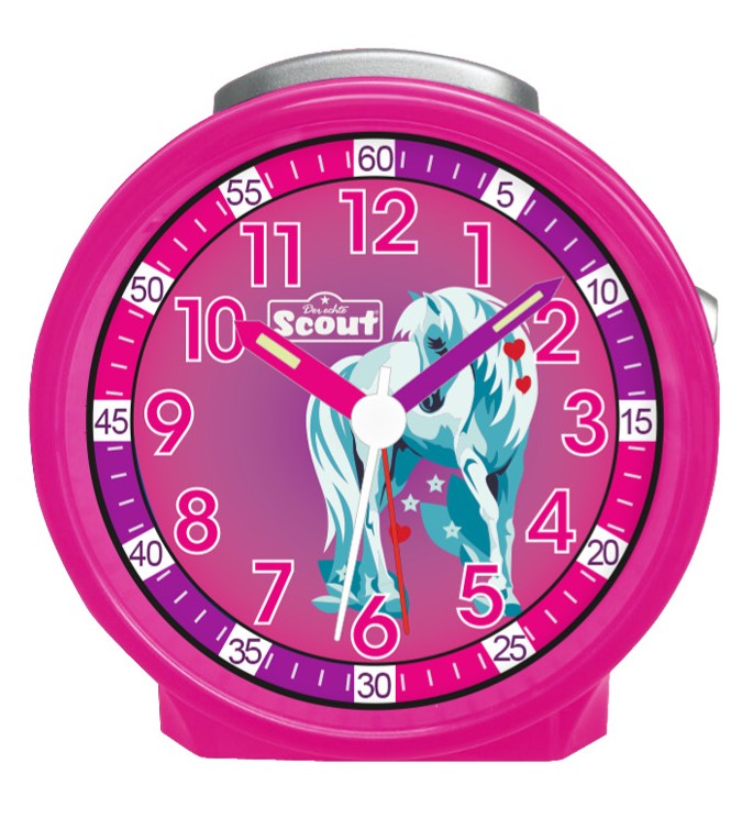 Scout Kinder Wecker 280001059 FRIENDS Pferd pink