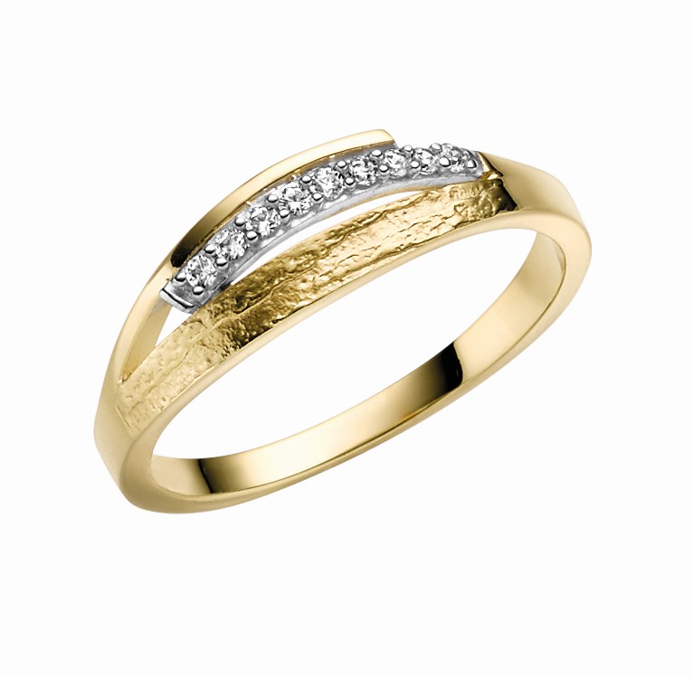 Ring 22-232 Gelbgold 333 Zirkonia
