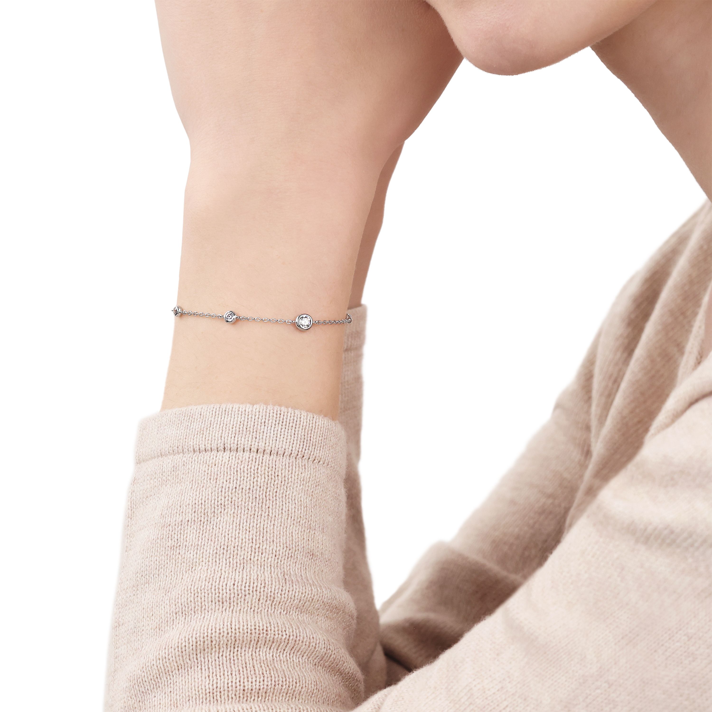 Tom Tailor Damen Armband 2101235 Silber 925 synth. Zirkonia