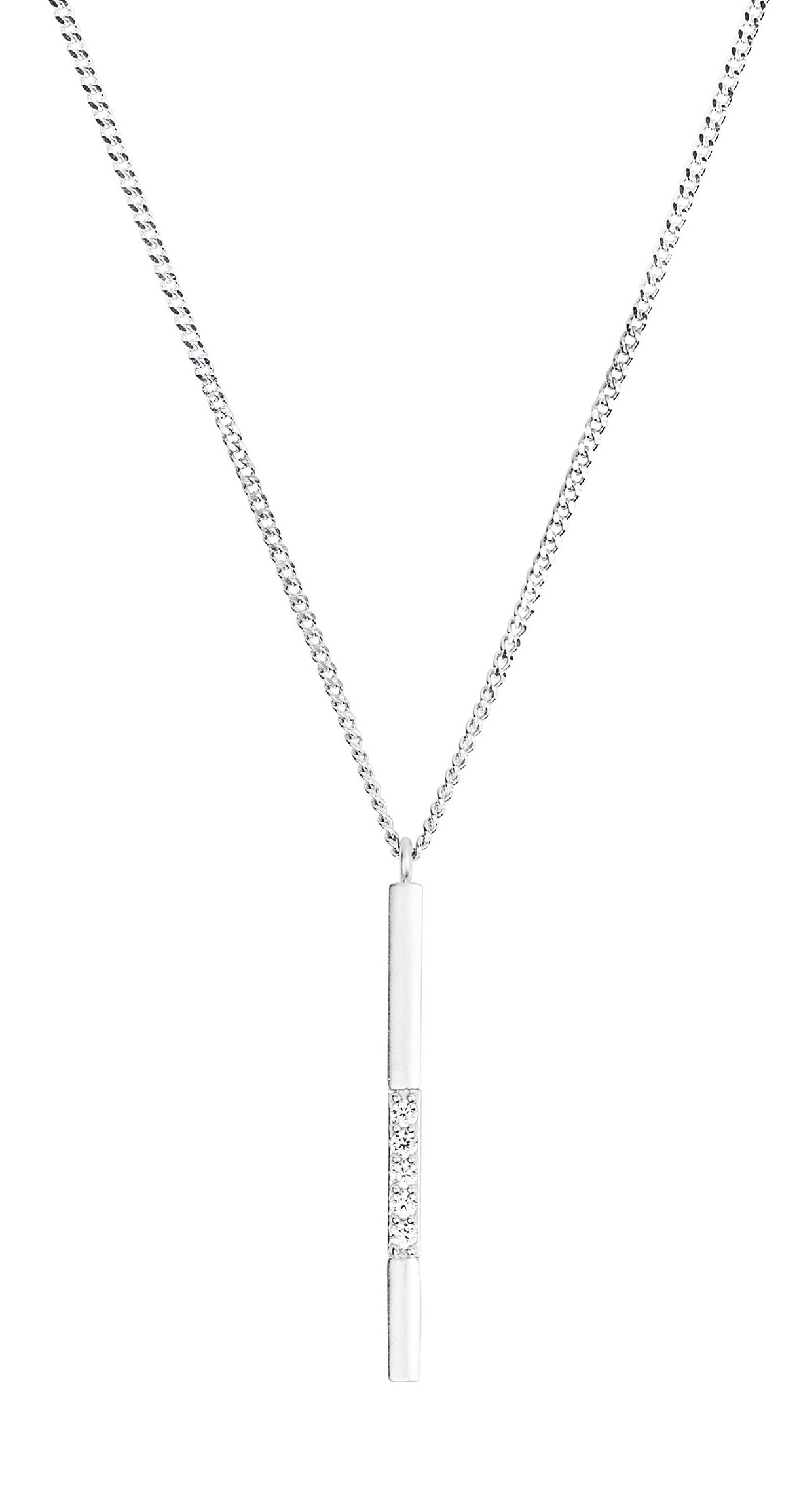 Tom Tailor Damen Halskette 2101269 mit Anhänger Silber 925 synth. Zirkonia