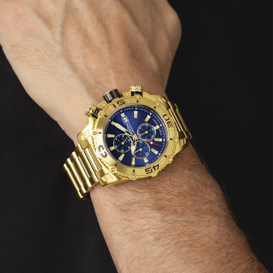 Festina Herren Armbanduhr Prestige F20492/2 Chronograph Edelstahl gelbgold IP