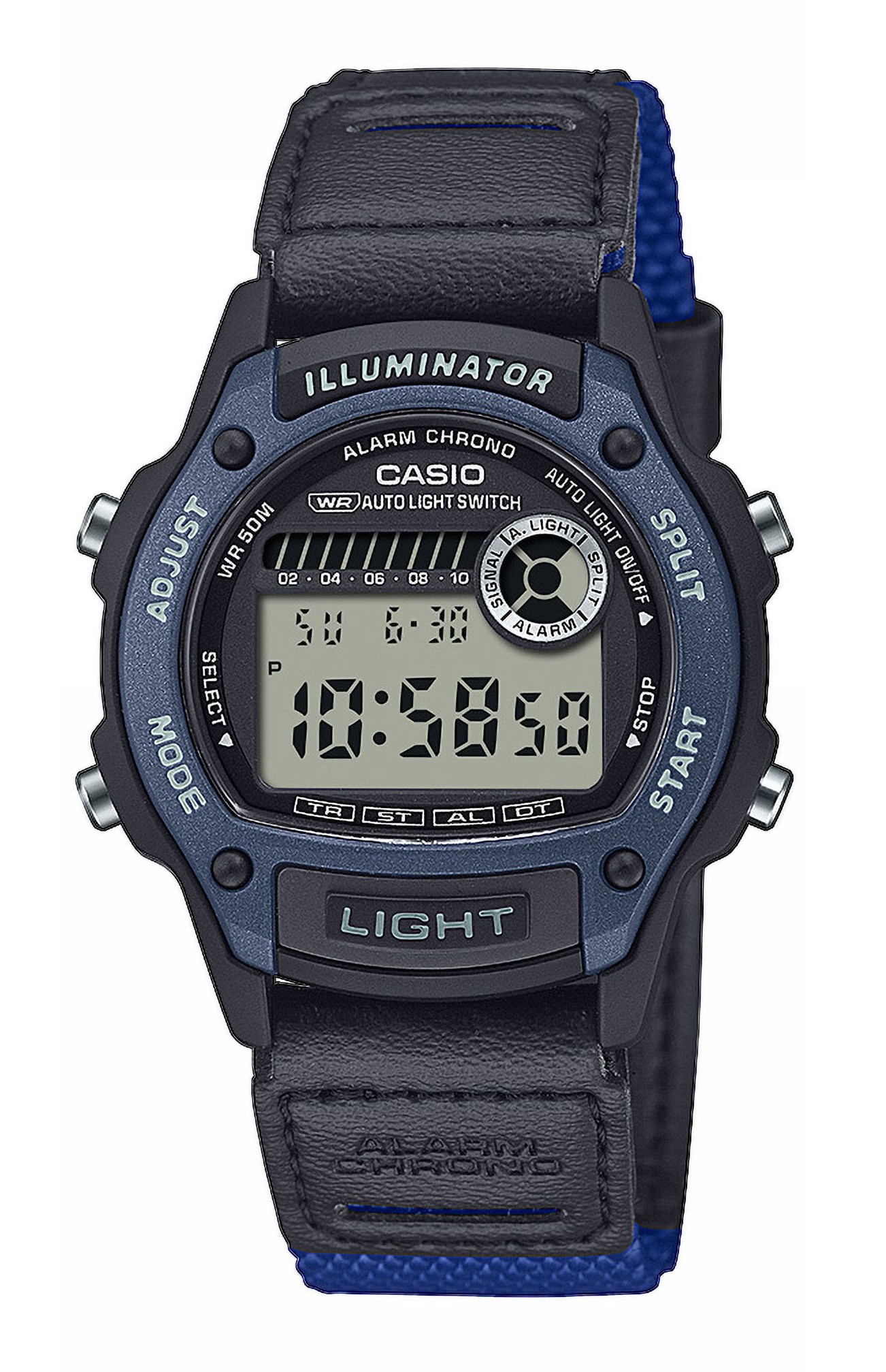 Casio Armbanduhr W-220HF-2AVEF digital mit Textilband