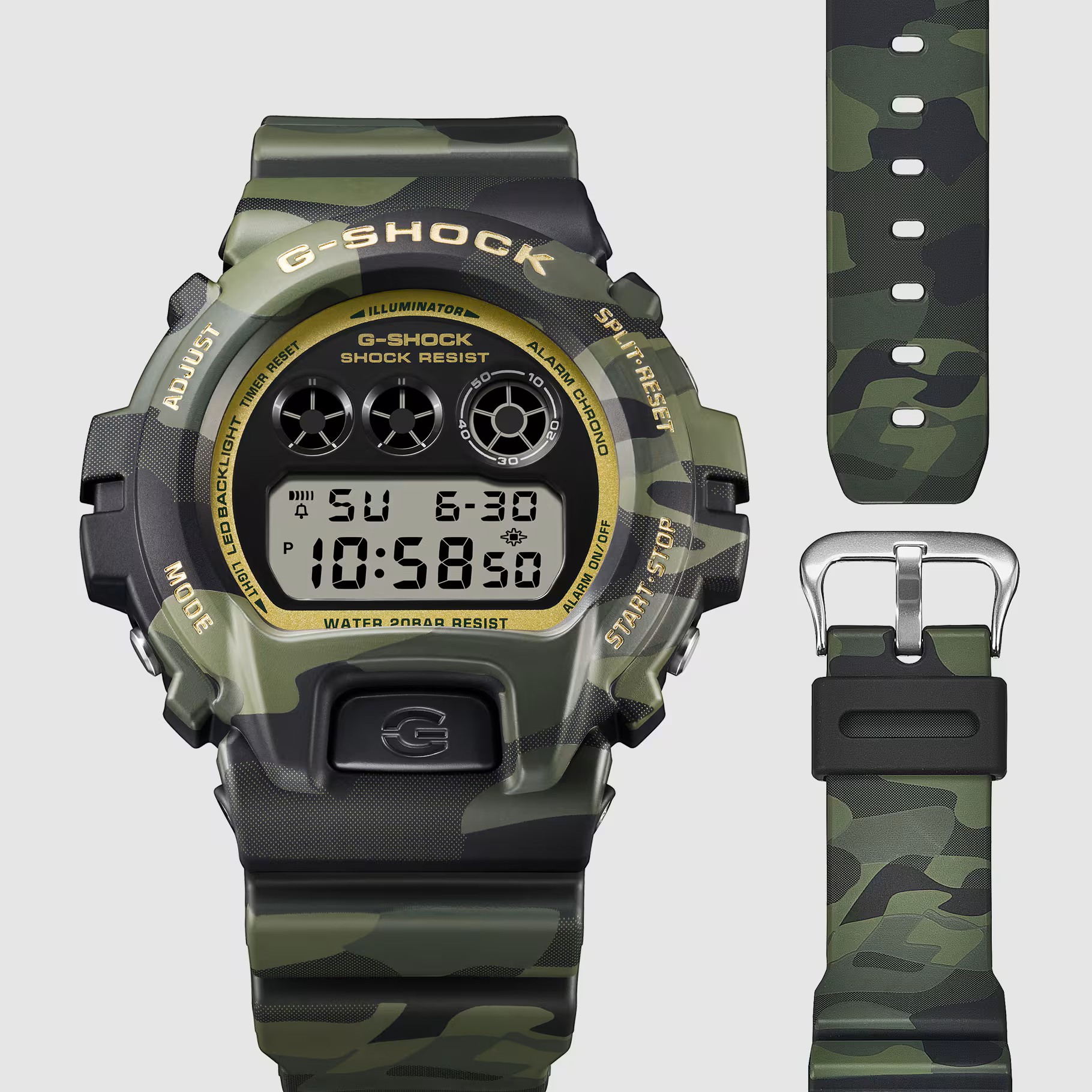 Casio Armbanduhr G-Shock DW-6900CMG-3ER Origin Camouflage-Muster digital