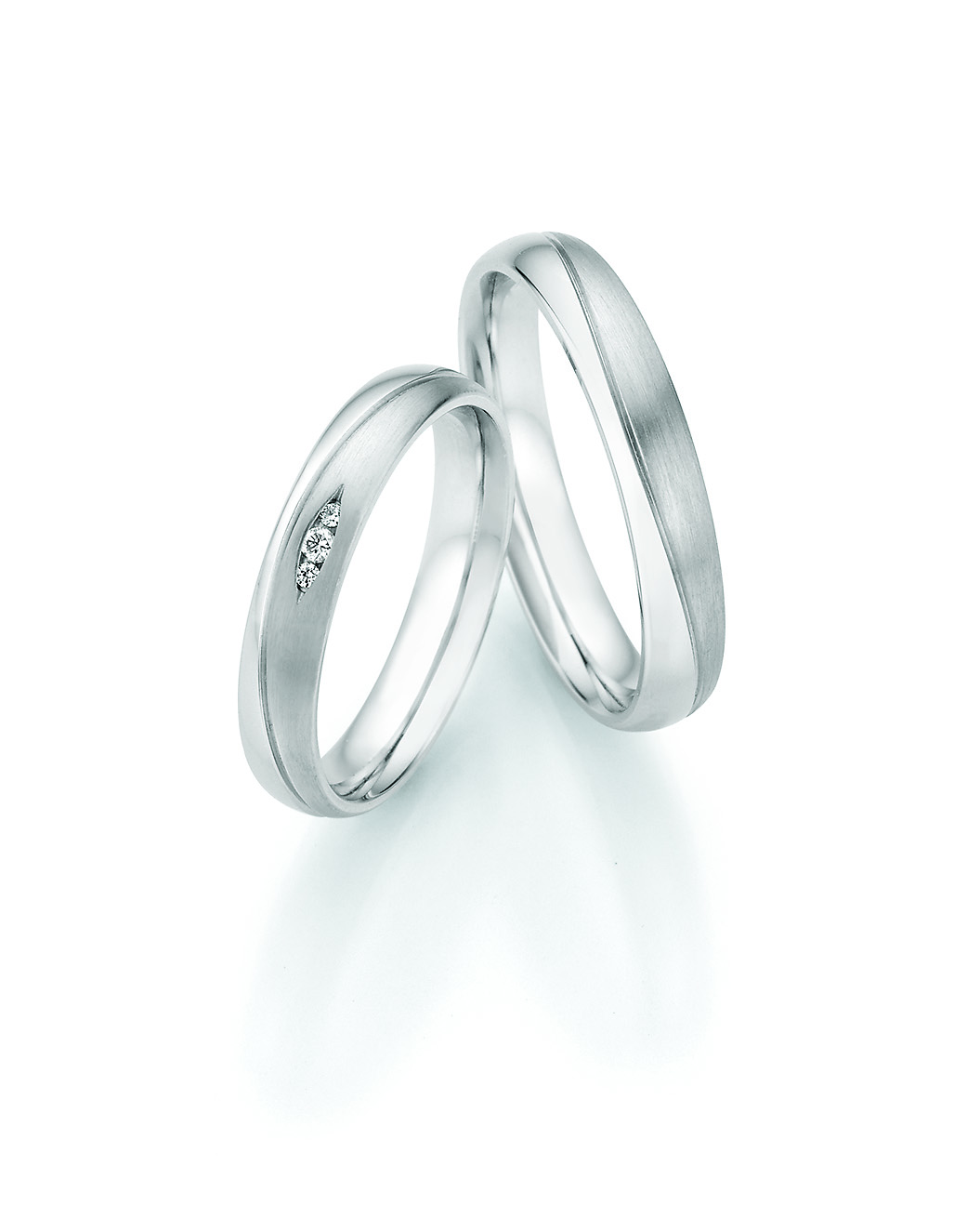 Eheringe Trauringe White Style Silver Legends 55-33130 / 55-33140