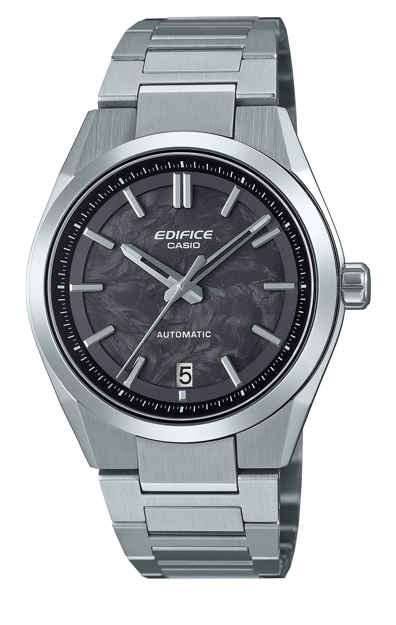 Casio  Herren Armbanduhr Edifice EFK-100CD-1AER Automatik Edelstahl Carbon