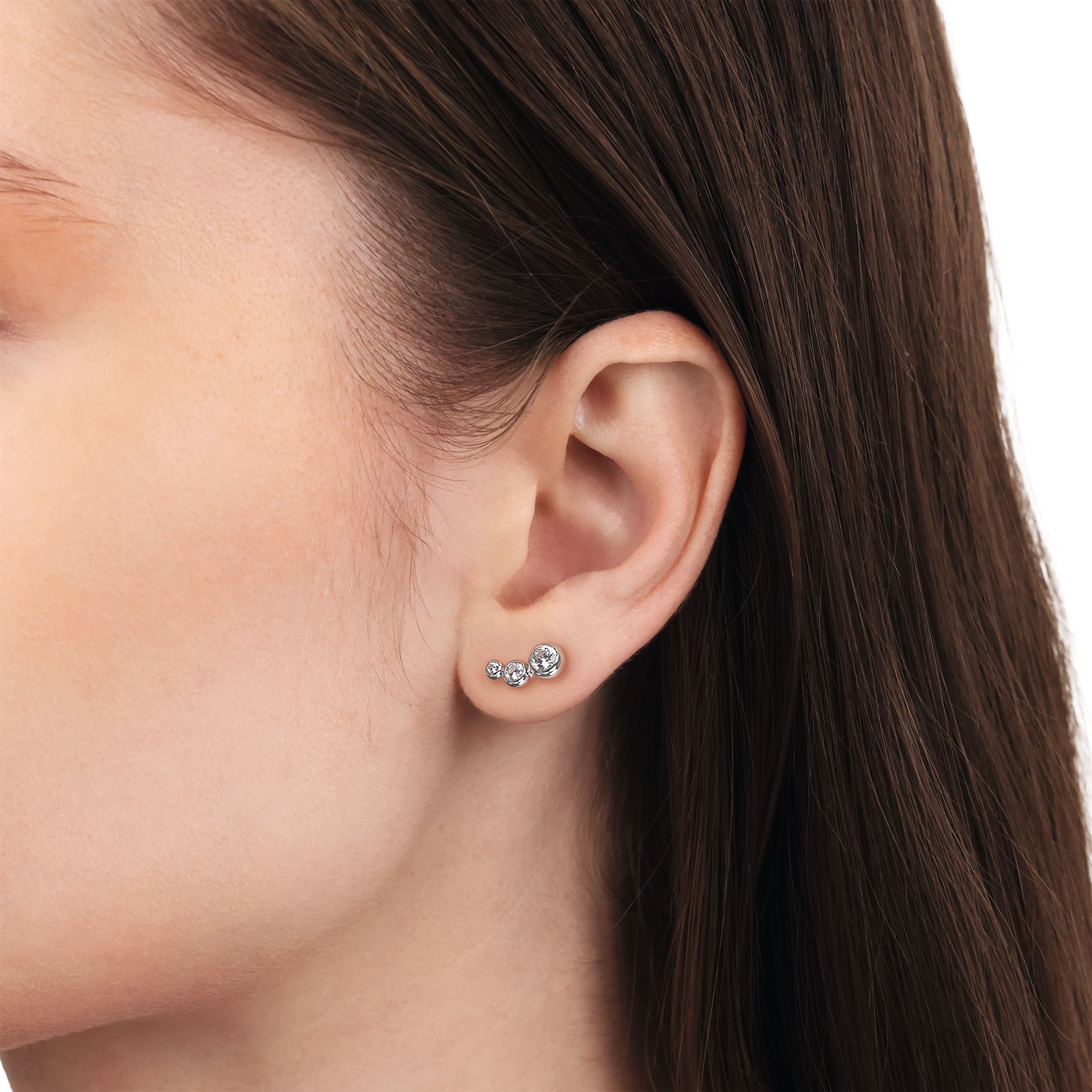 Tom Tailor Damen Ohrstecker 2101236 Silber 925 synth. Zirkonia
