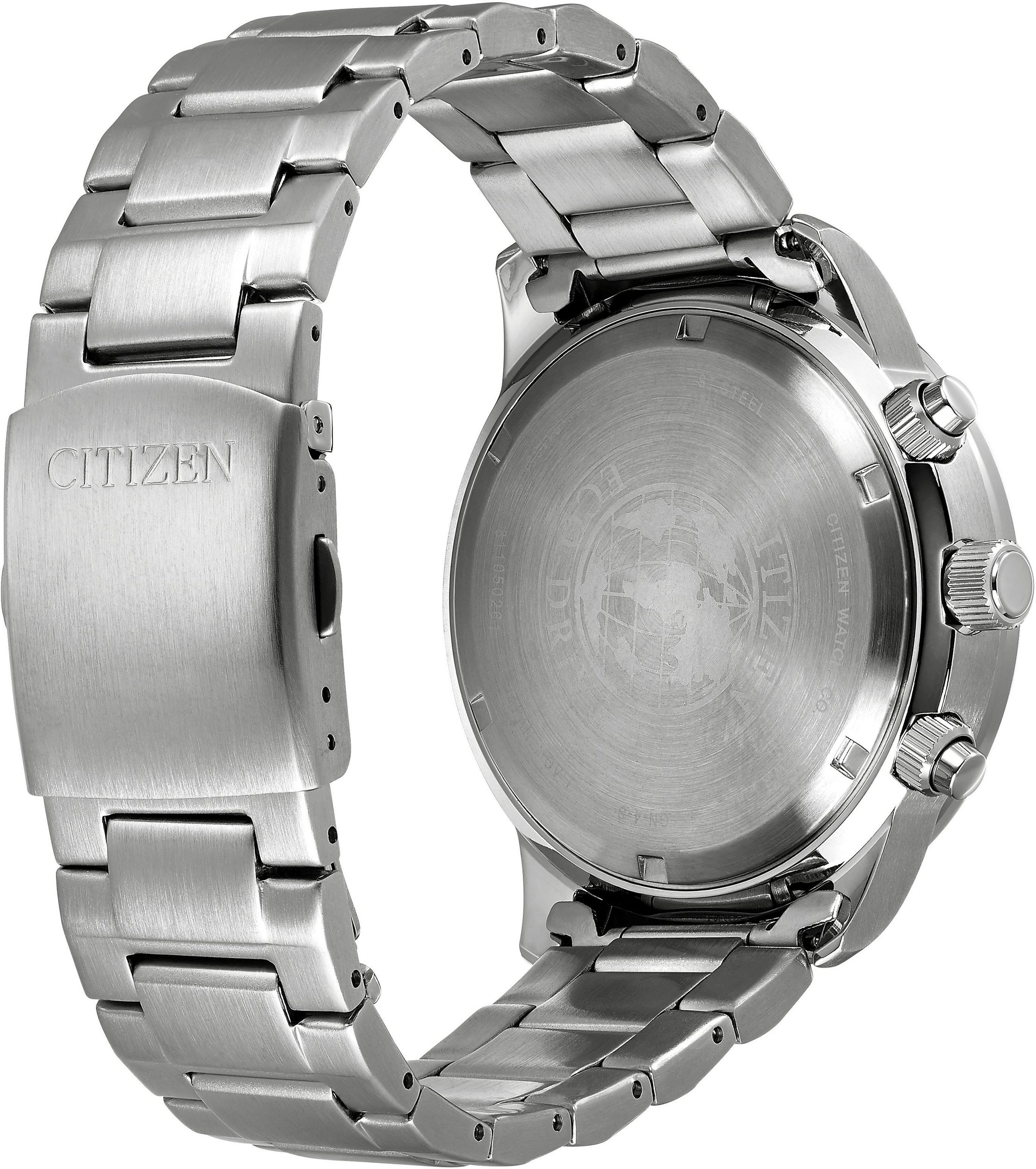 Citizen Herren Armbanduhr Eco Drive CA0690-88L Chronograph Edelstahl