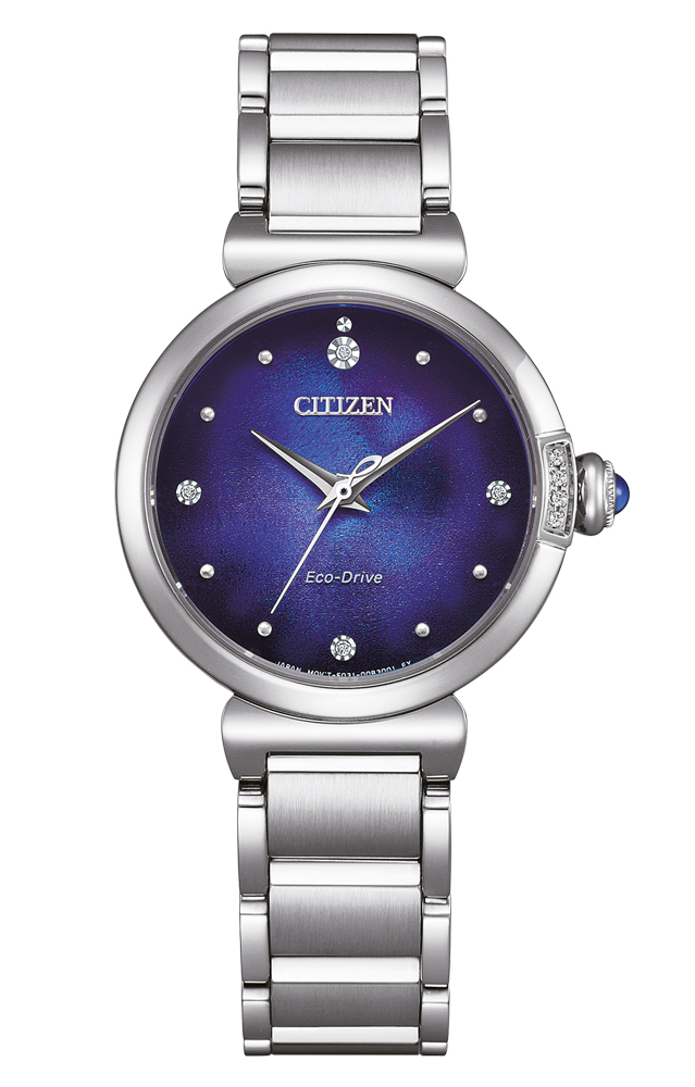 Citizen Damen Armbanduhr EM1060-87L UNITE with BLUE Solar Eco Drive  Limited Edition