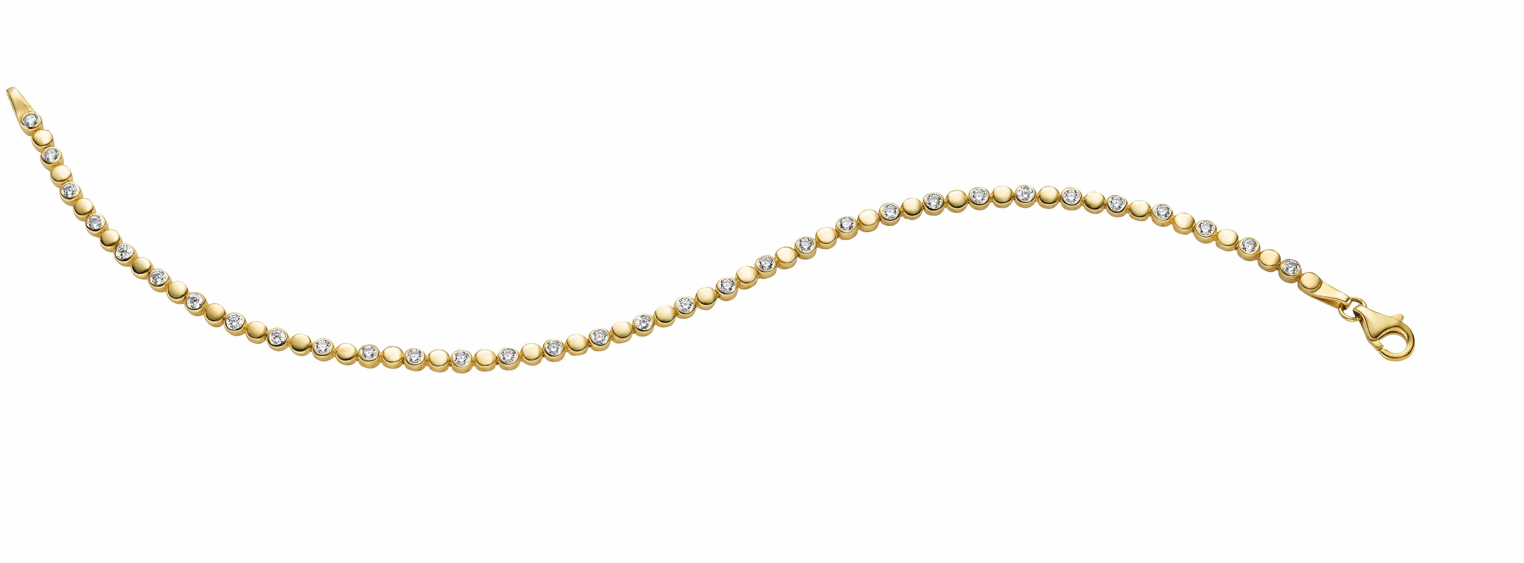 Armband 22-237 mit Zirkonia Gelbgold 333