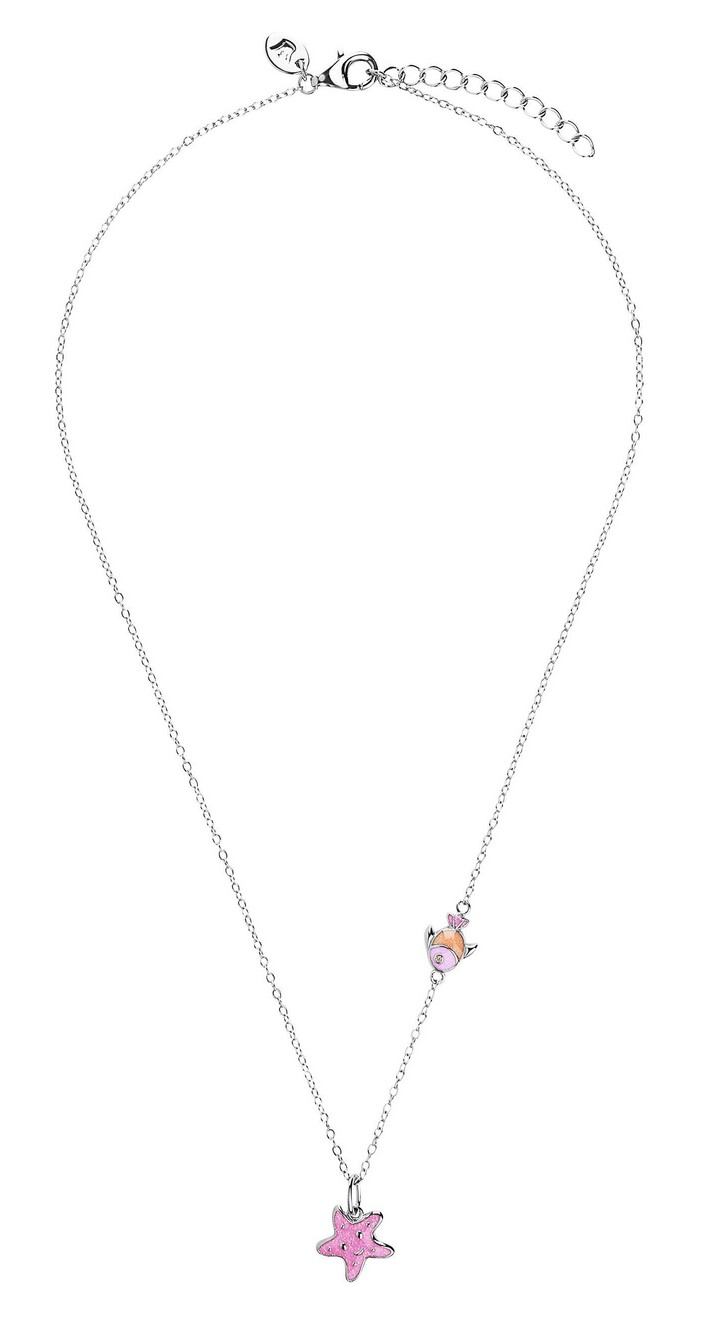 Lillifee Mädchen Halskette 2101017 mit Anhänger Fisch und Seestern Silber 925
