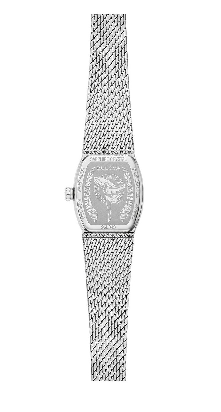 Bulova Damen Armbanduhr 96L343 Goddess of Time Edelstahlmilanaise