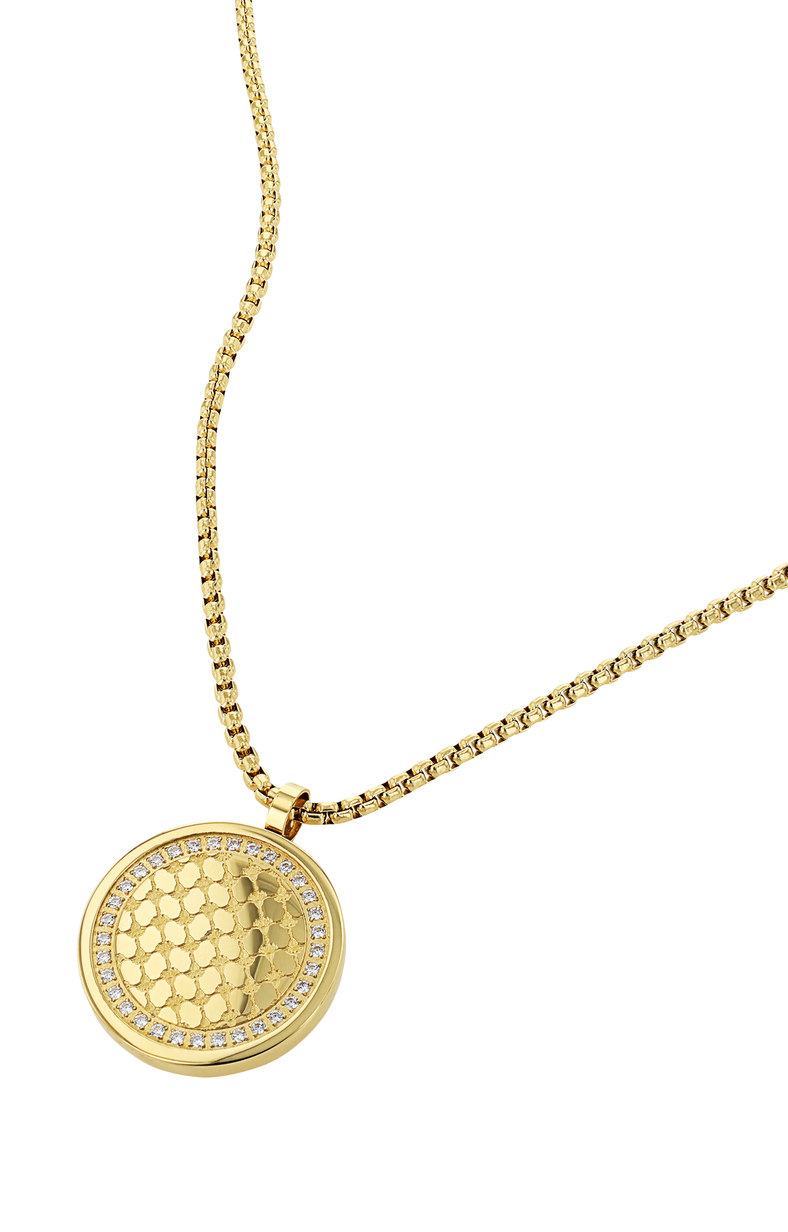 Joop! Damen Halskette 2100961 Edelstahl gelbgold IP synth. Zirkonia