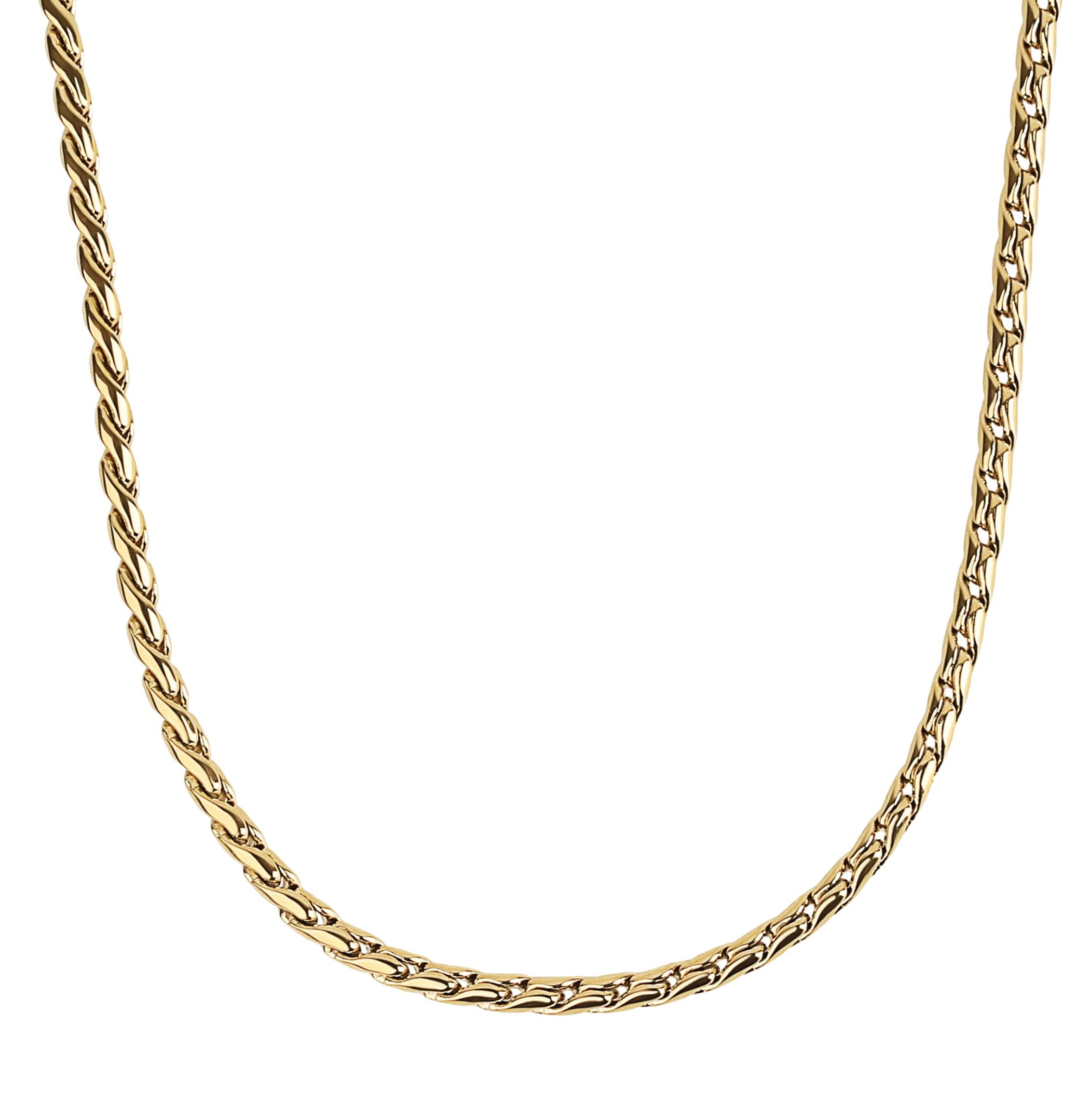 Tom Tailor Damen Halskette 2101385 Edelstahl goldplattiert Fantasiegliederung